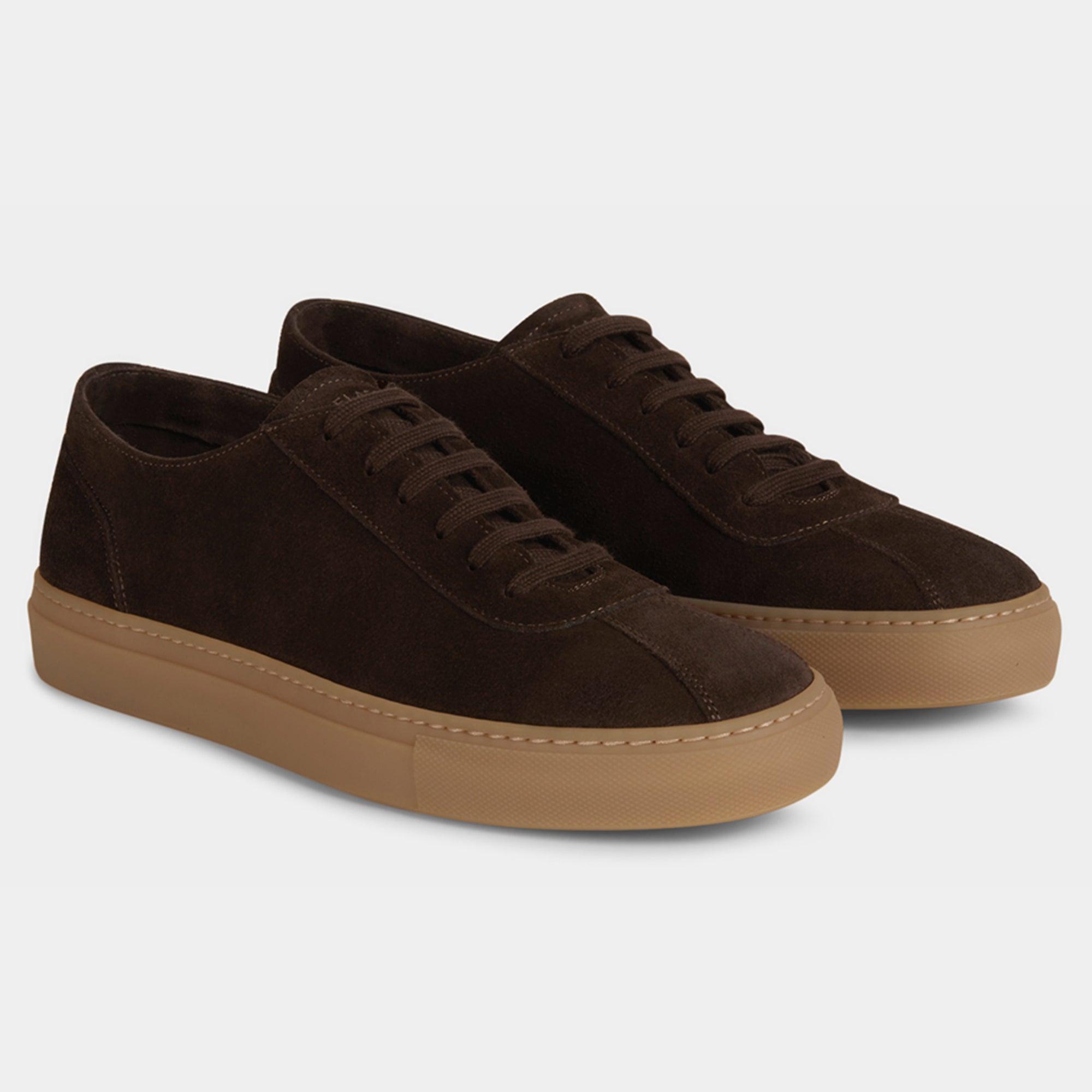 Tara Sneaker - Daim Marron Chocolat pour homme