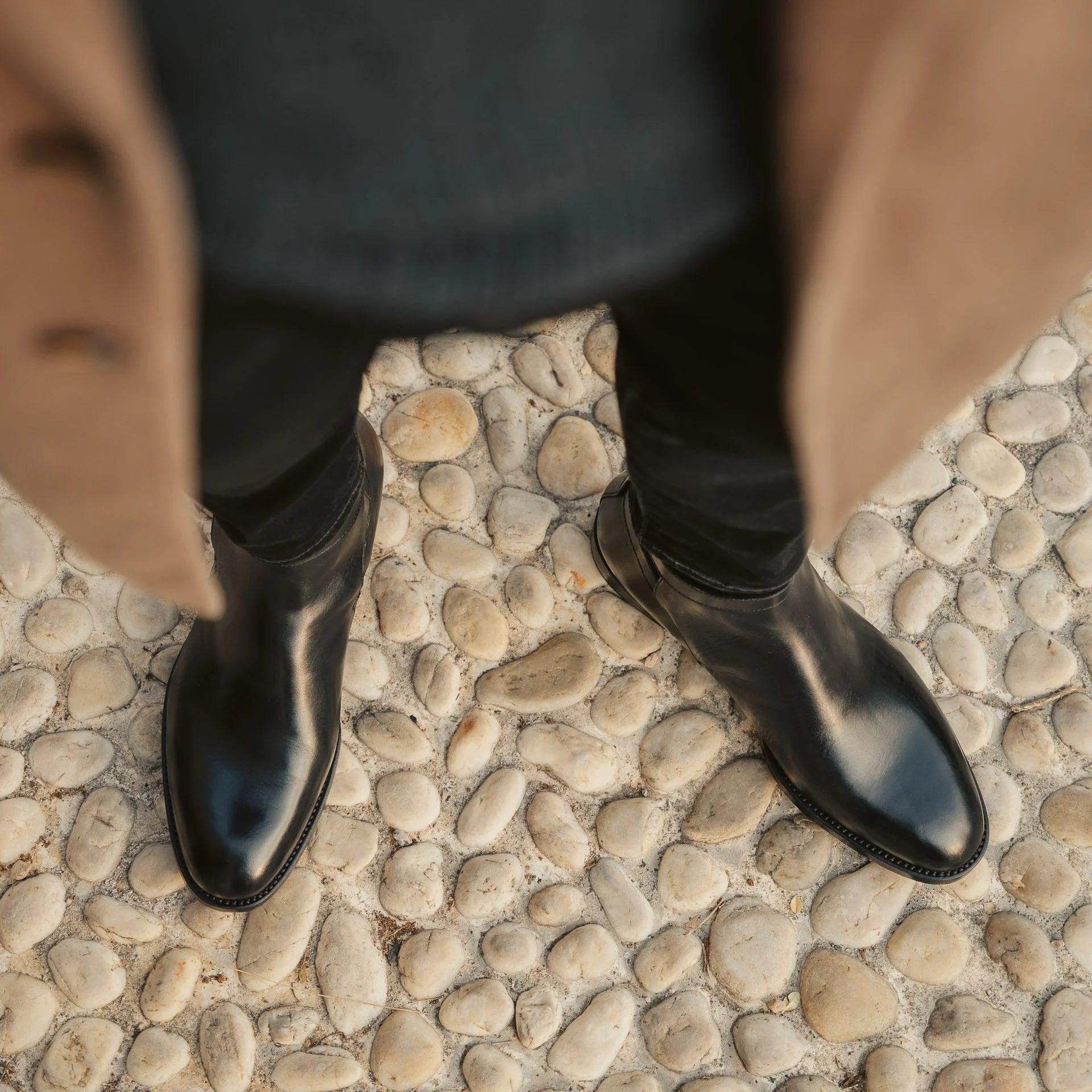 Abelius - Chaussures Homme Jodhpur Noir - KINGDOMIX