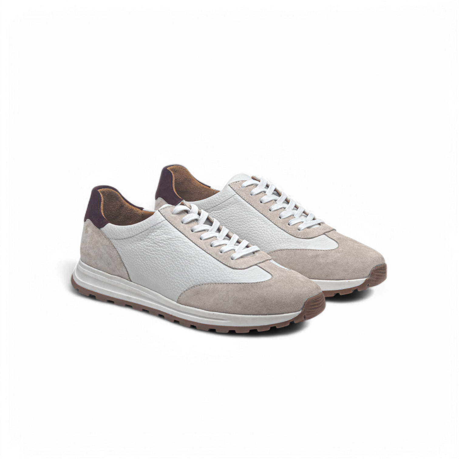 ANELLA TRAINER - Cuir et Daim Velours