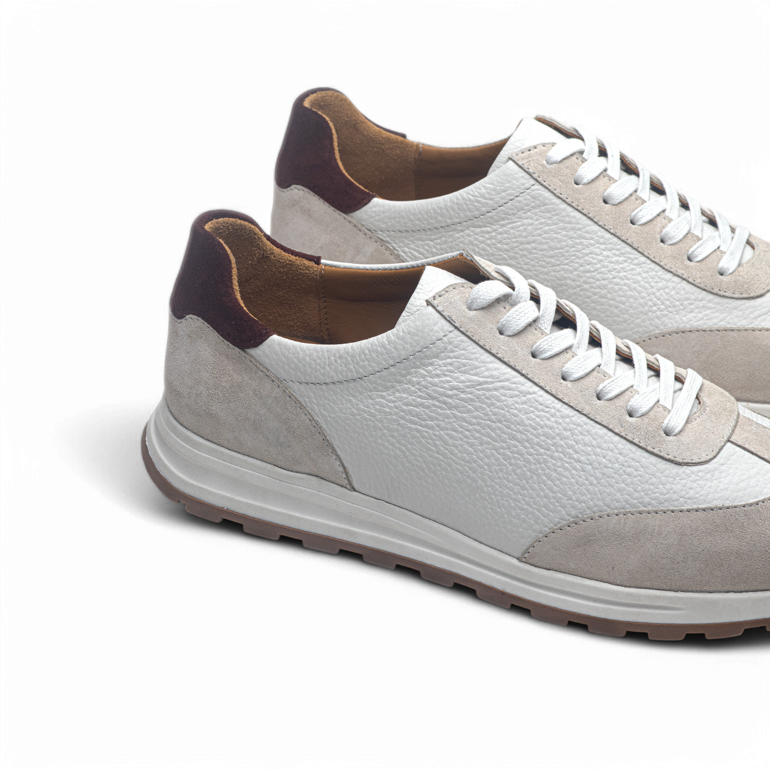 ANELLA TRAINER - Cuir et Daim Velours