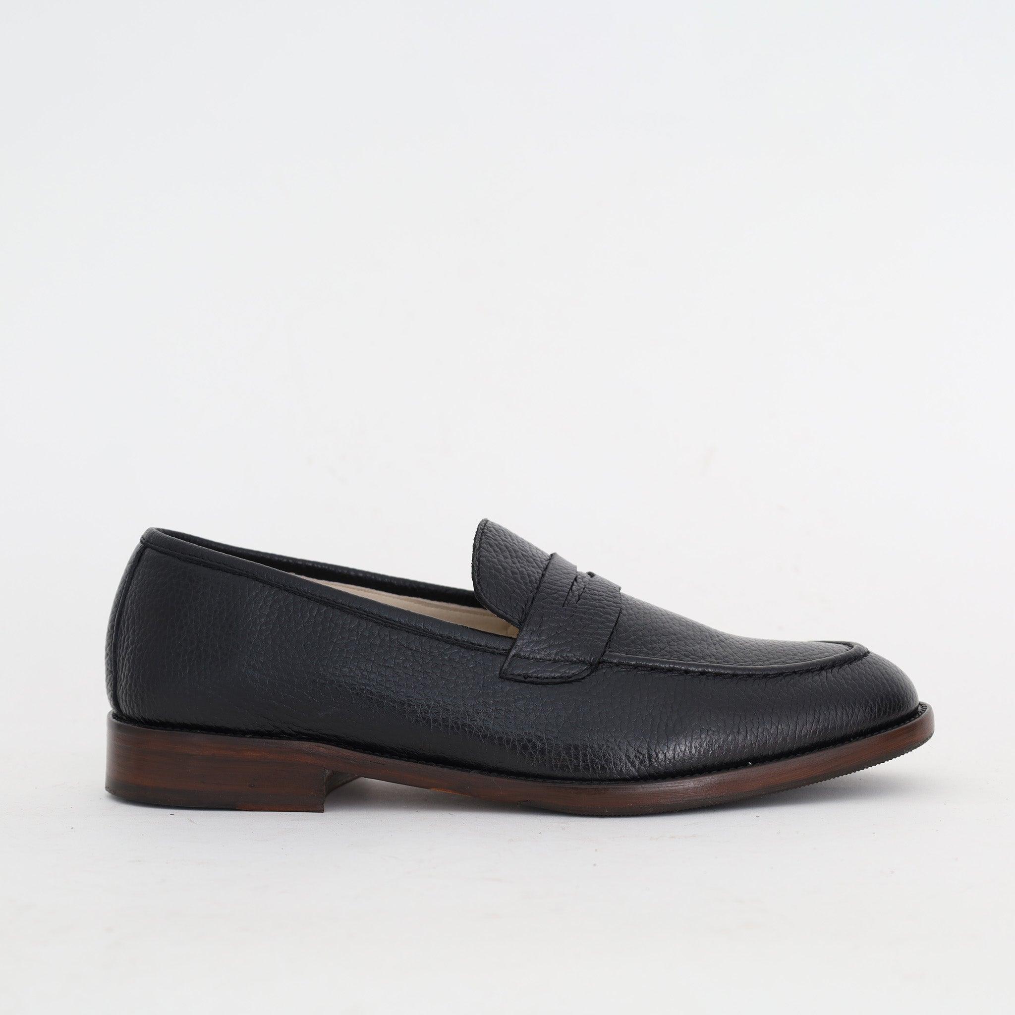 Mocassin Classique En Cuir Noir - Amenay