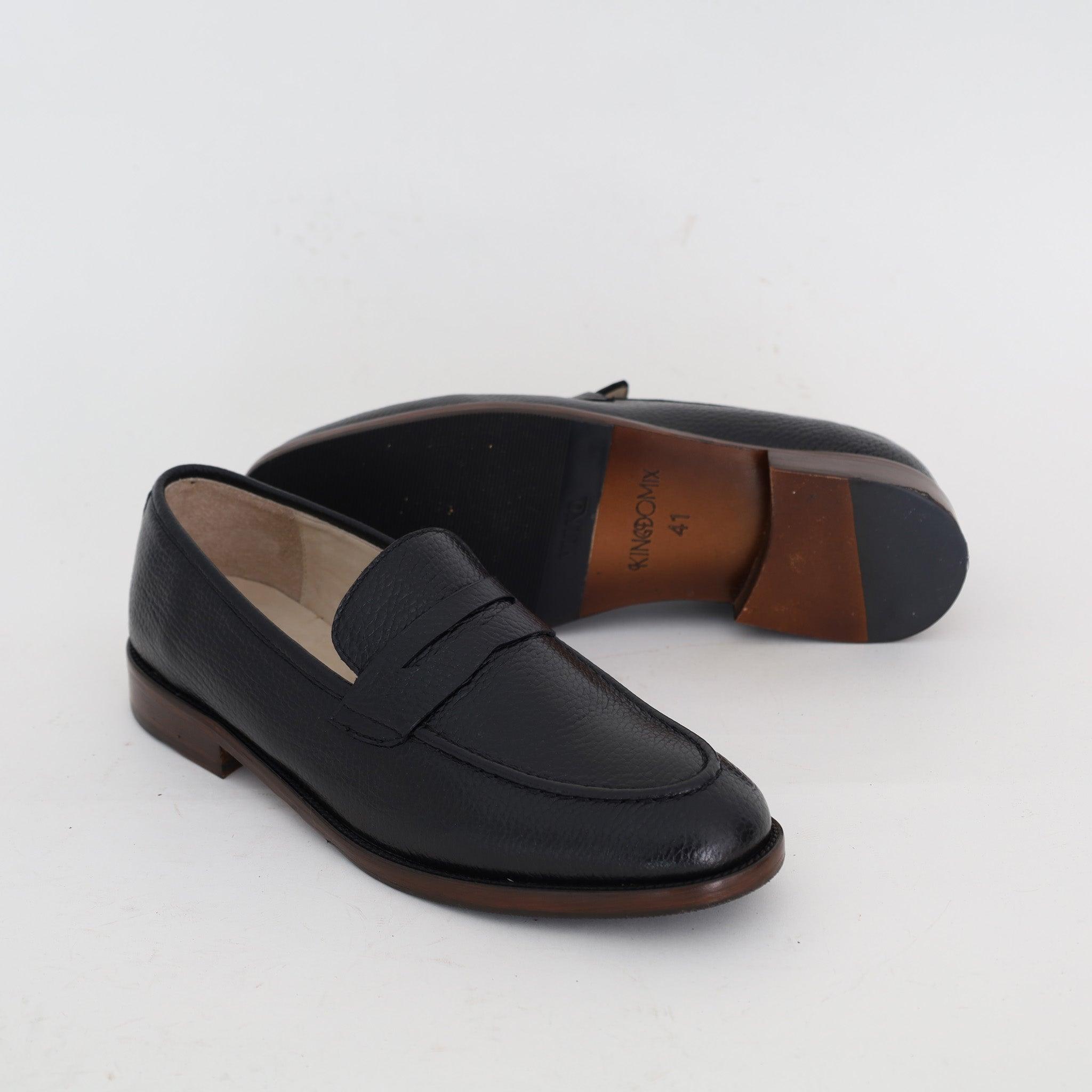 Mocassin Classique En Cuir Noir - Amenay