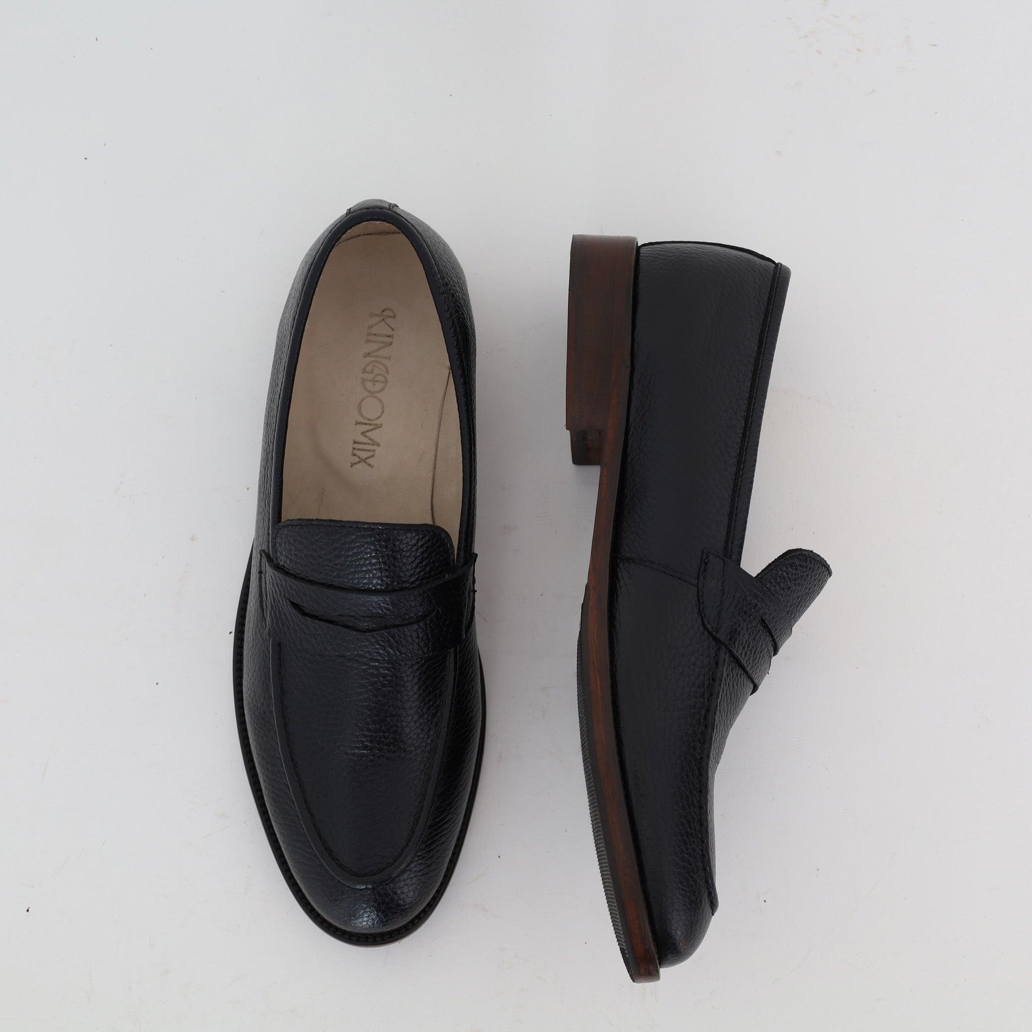 Mocassin Classique En Cuir Noir - Amenay
