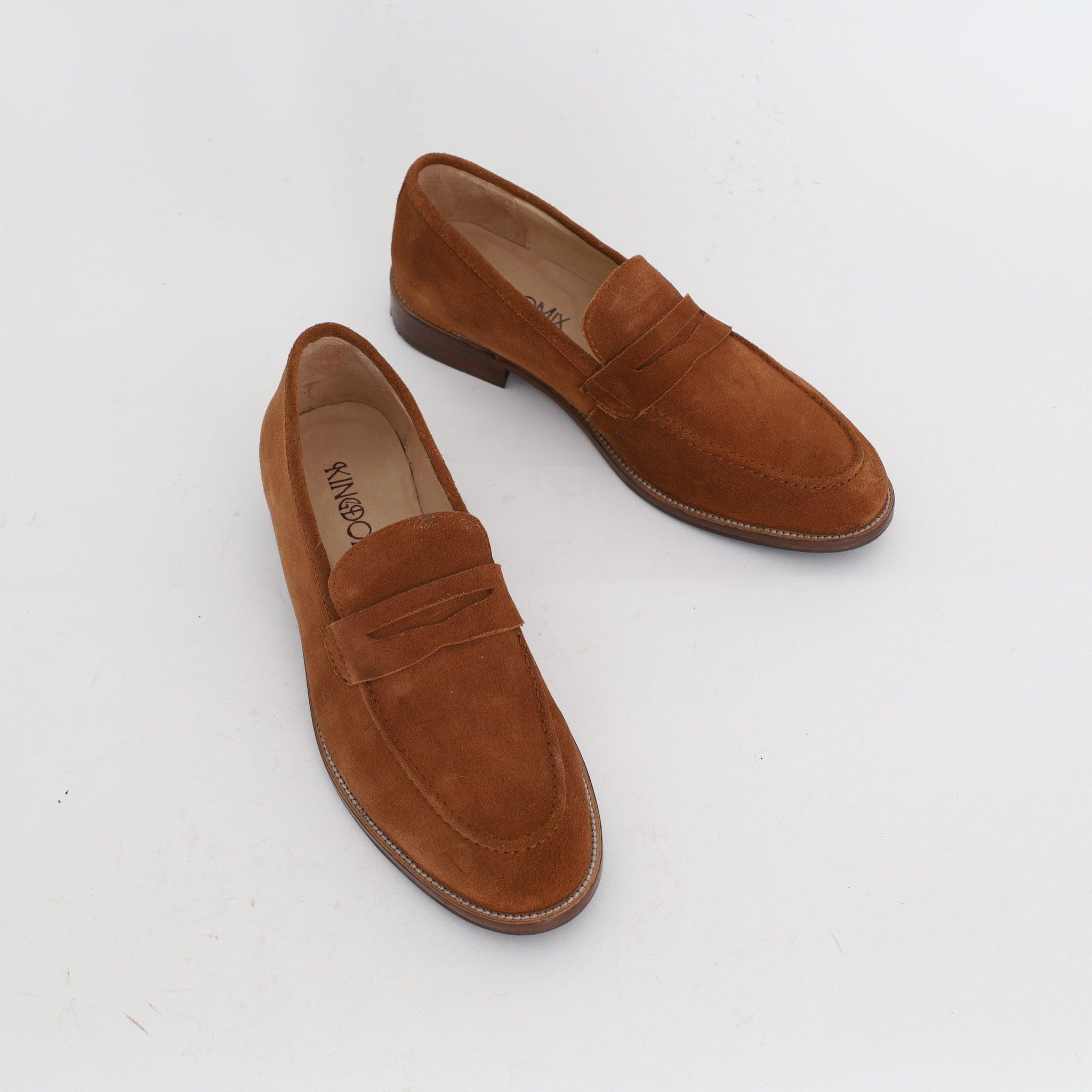 Mocassin Classique En Daim Tabac - Amenay