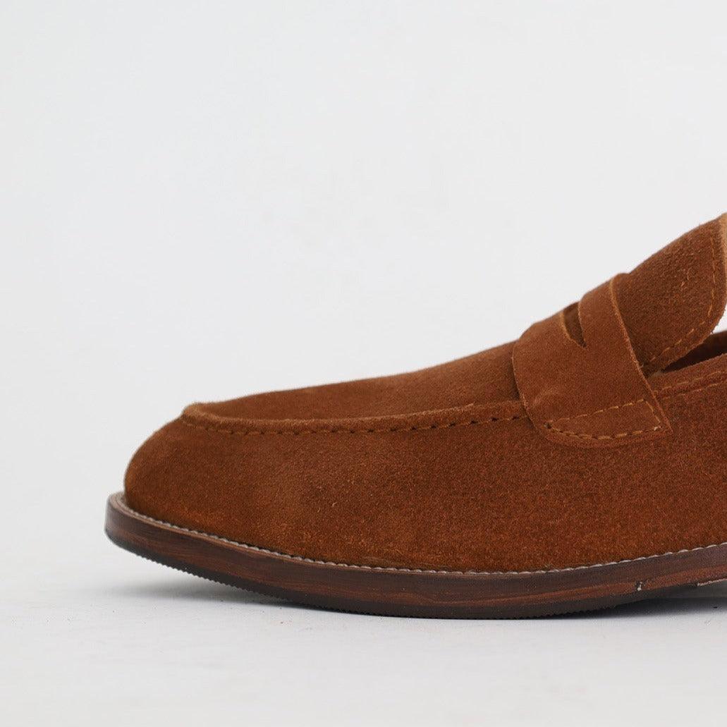 Mocassin Classique En Daim Tabac - Amenay