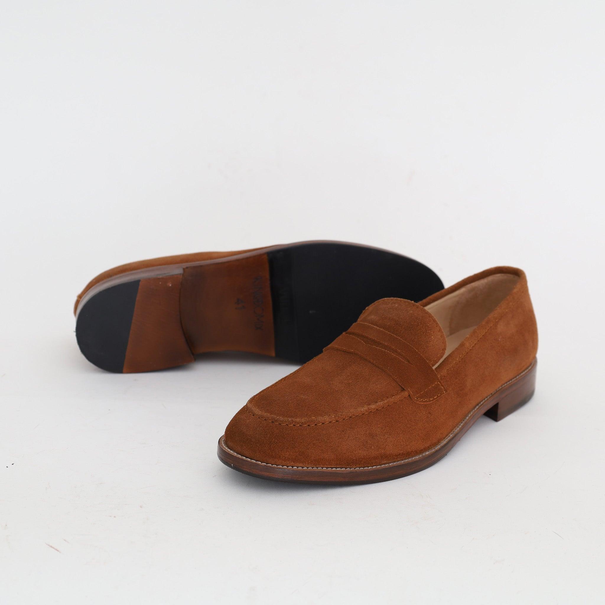 Mocassin Classique En Daim Tabac - Amenay