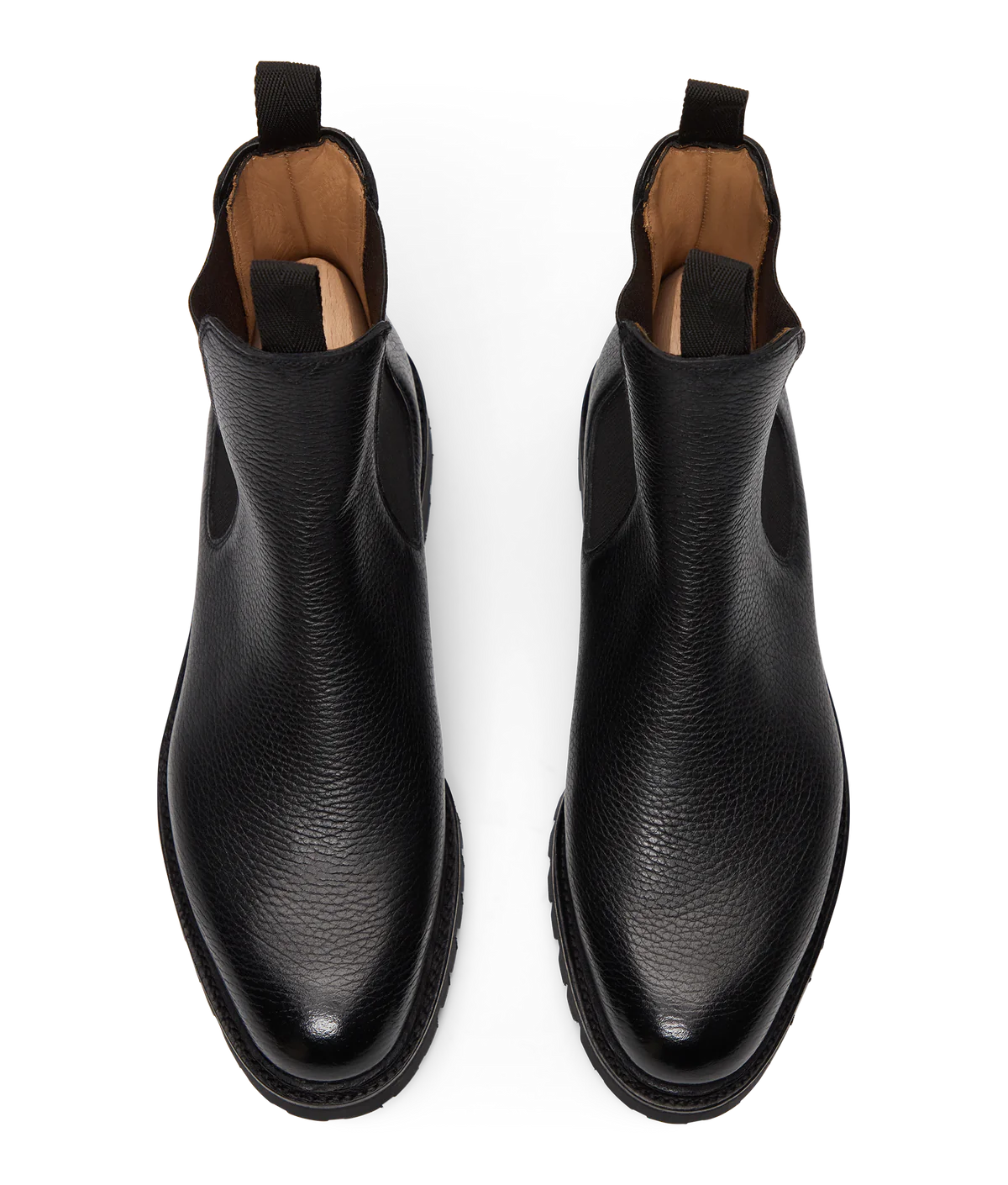 Amasay Chelsea Commando - Bottines Grainé noir