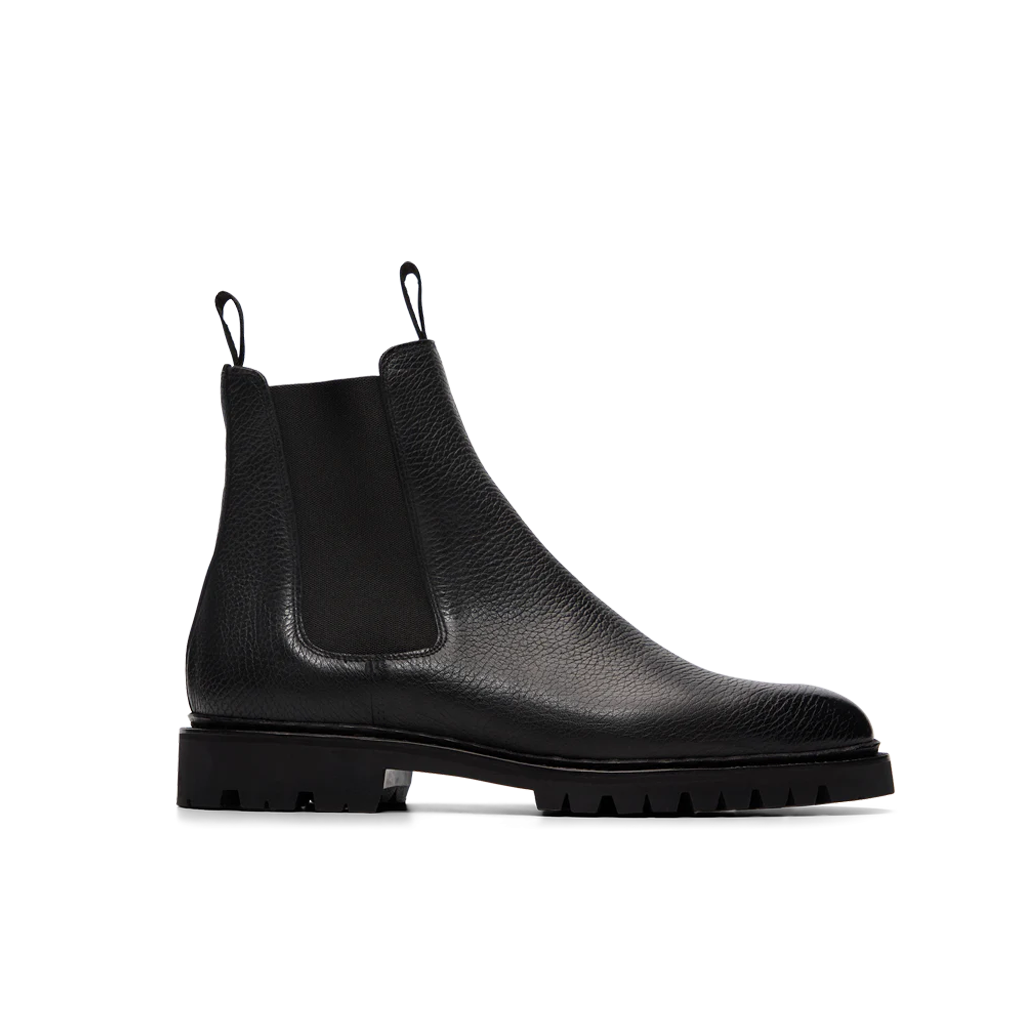 Amasay Chelsea Commando - Bottines Grainé noir