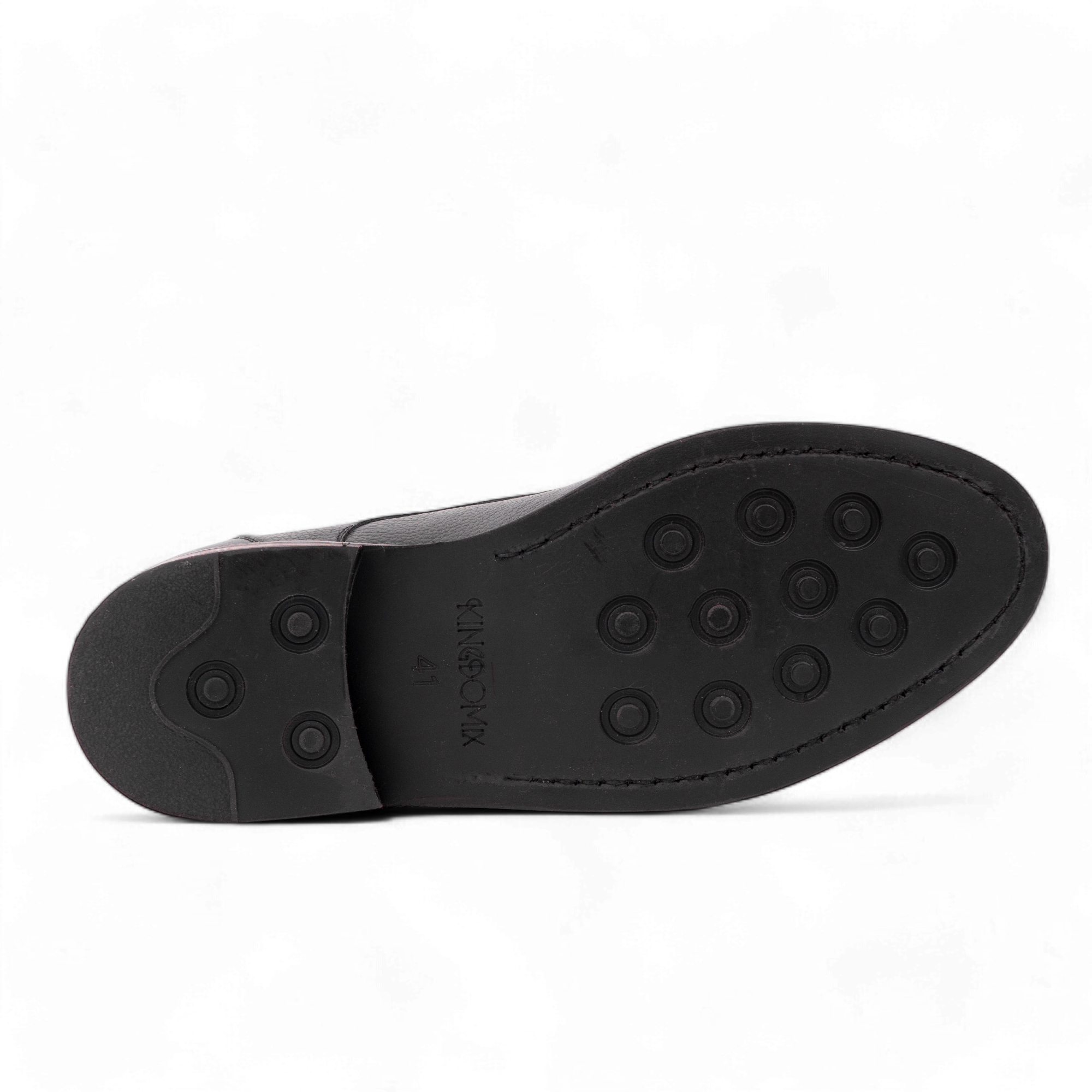 Demi bottes - The Aksil en Cuir Grainé Noir