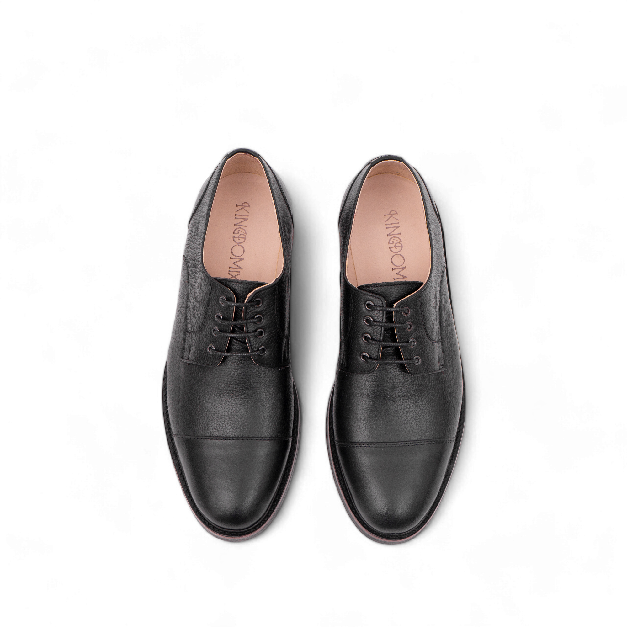 Chaussure Derby – Cuir Grainé Noir - Gauda