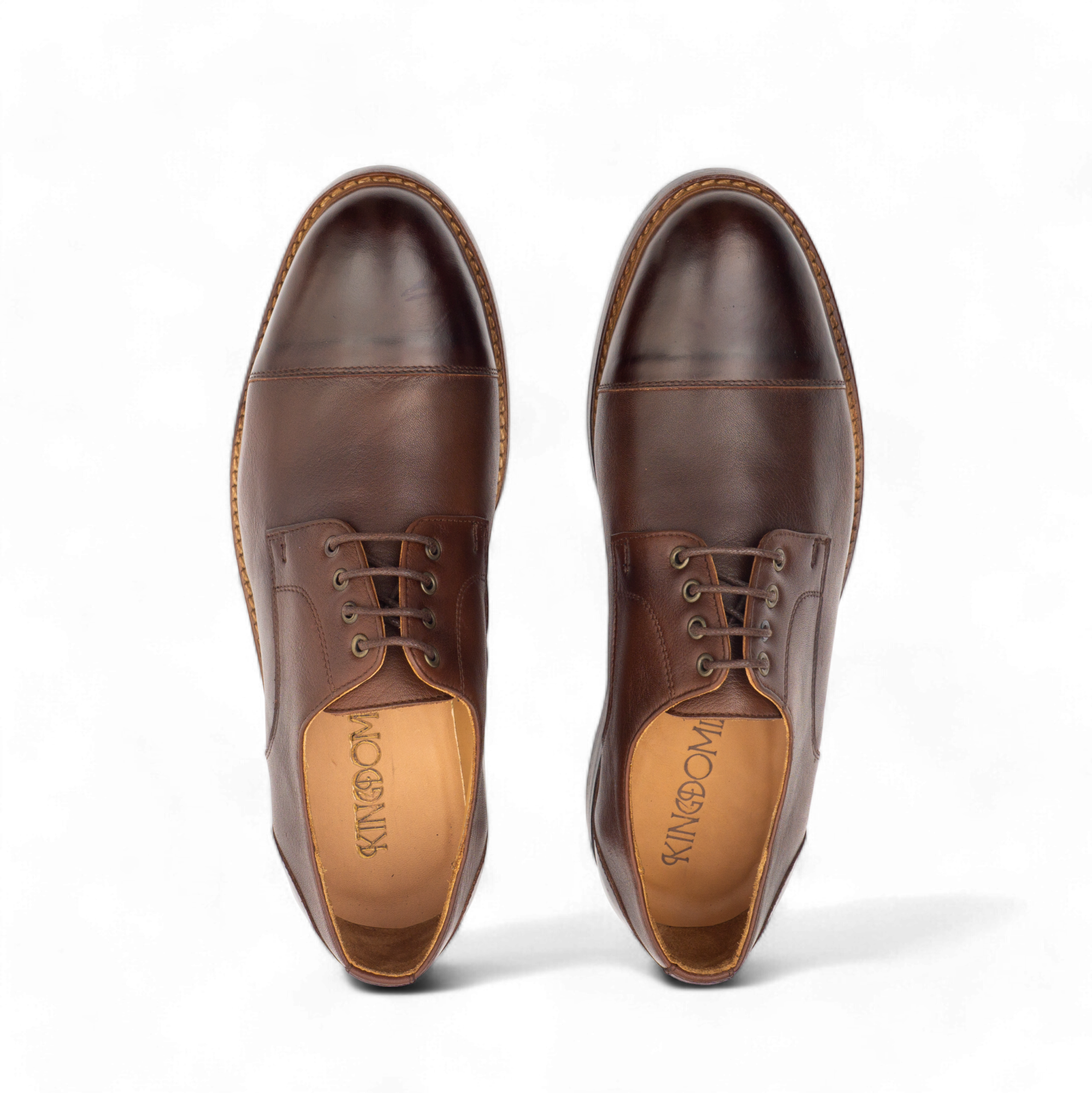 The Gauda Derby – Cuir Grainé Marron