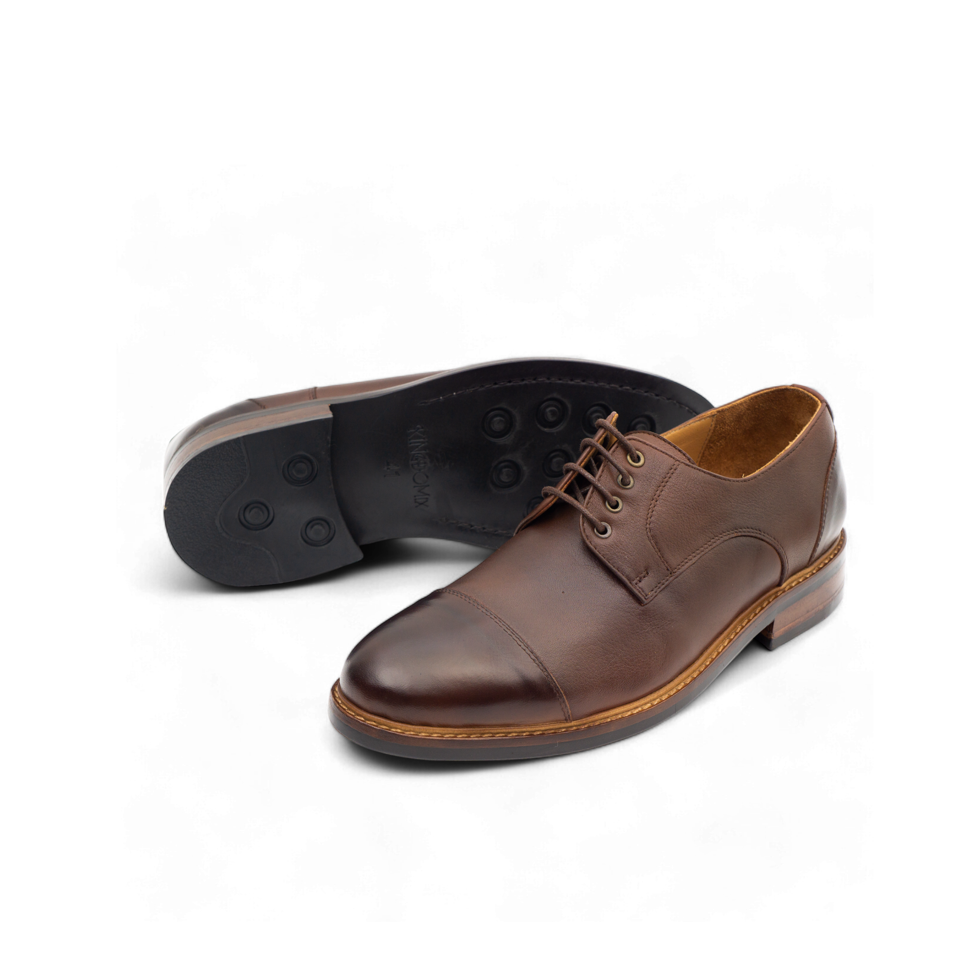 The Gauda Derby – Cuir Grainé Marron