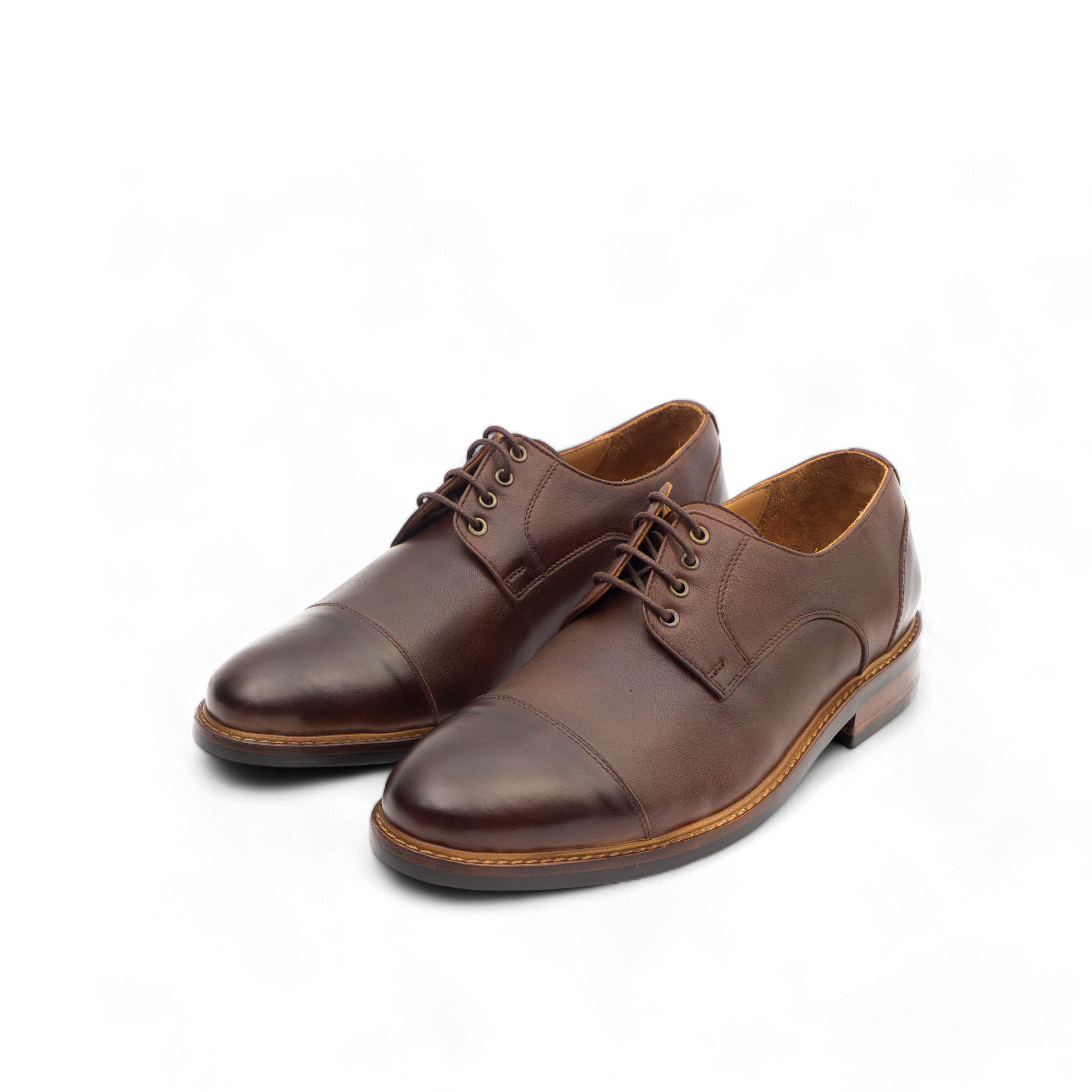 The Gauda Derby – Cuir Grainé Marron