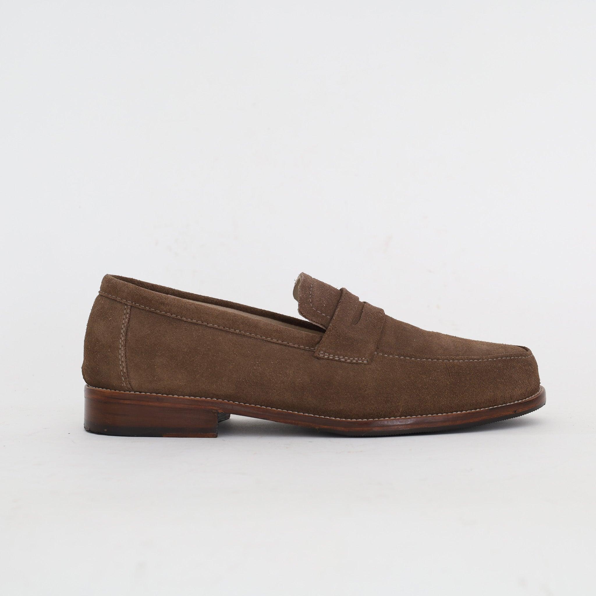 Mocassin Casual En Daim Cognac - Medri