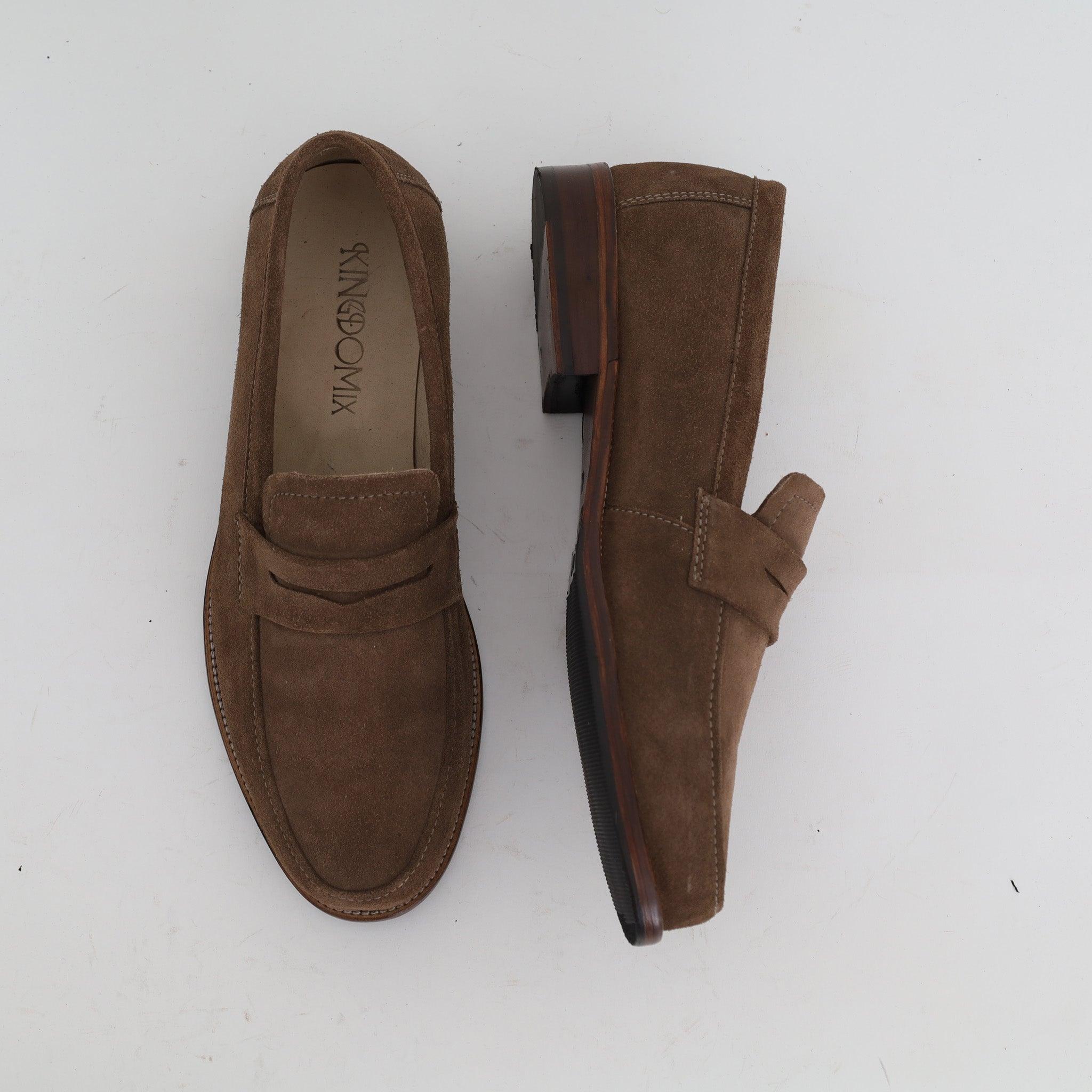 Mocassin Casual En Daim Cognac - Medri