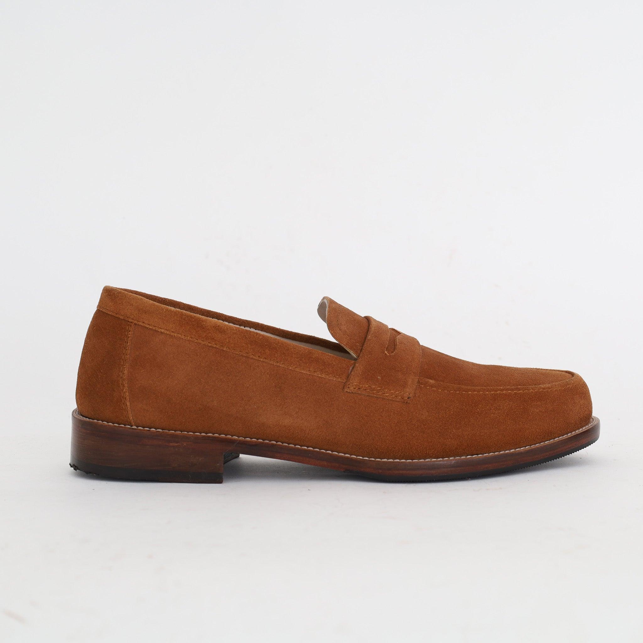 Mocassin Casual En Daim Tabac - Medri