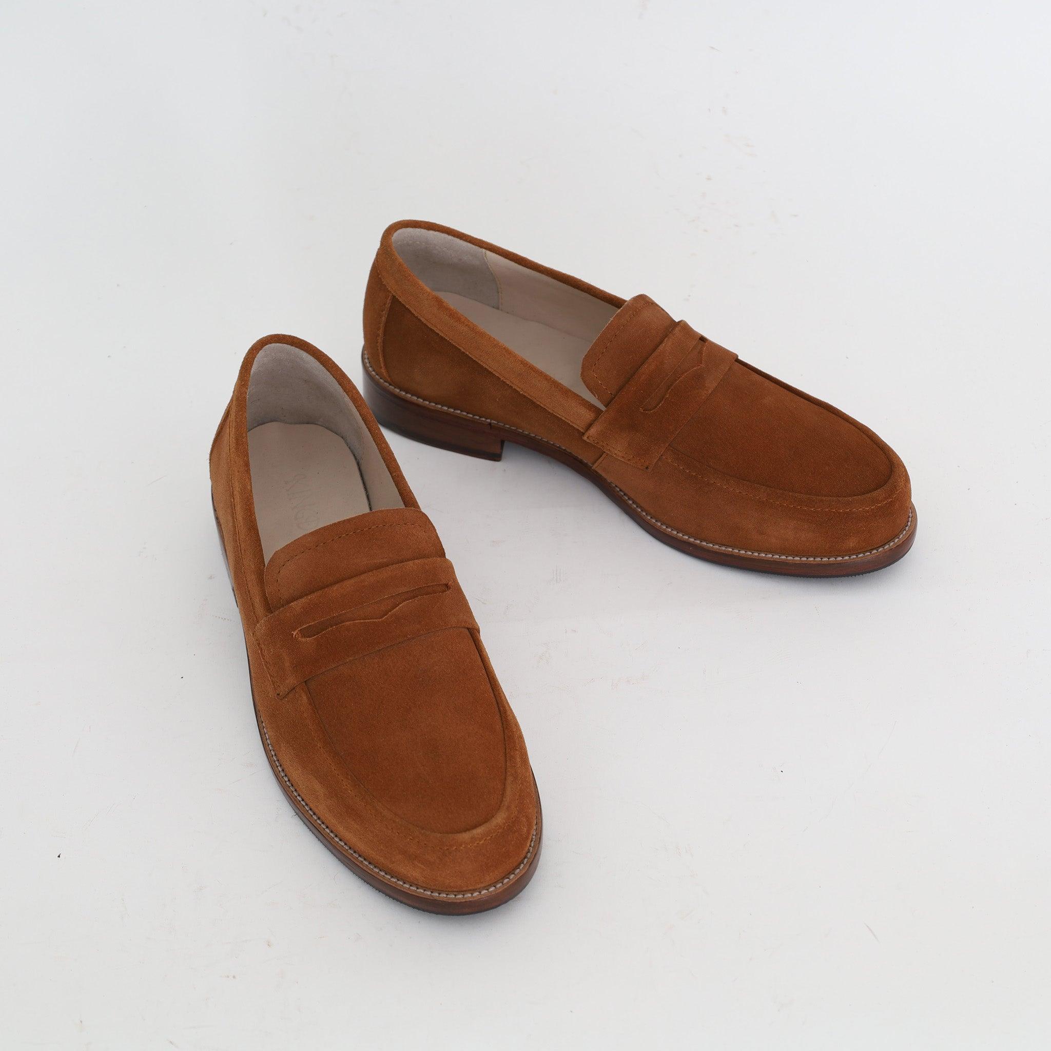 Mocassin Casual En Daim Tabac - Medri