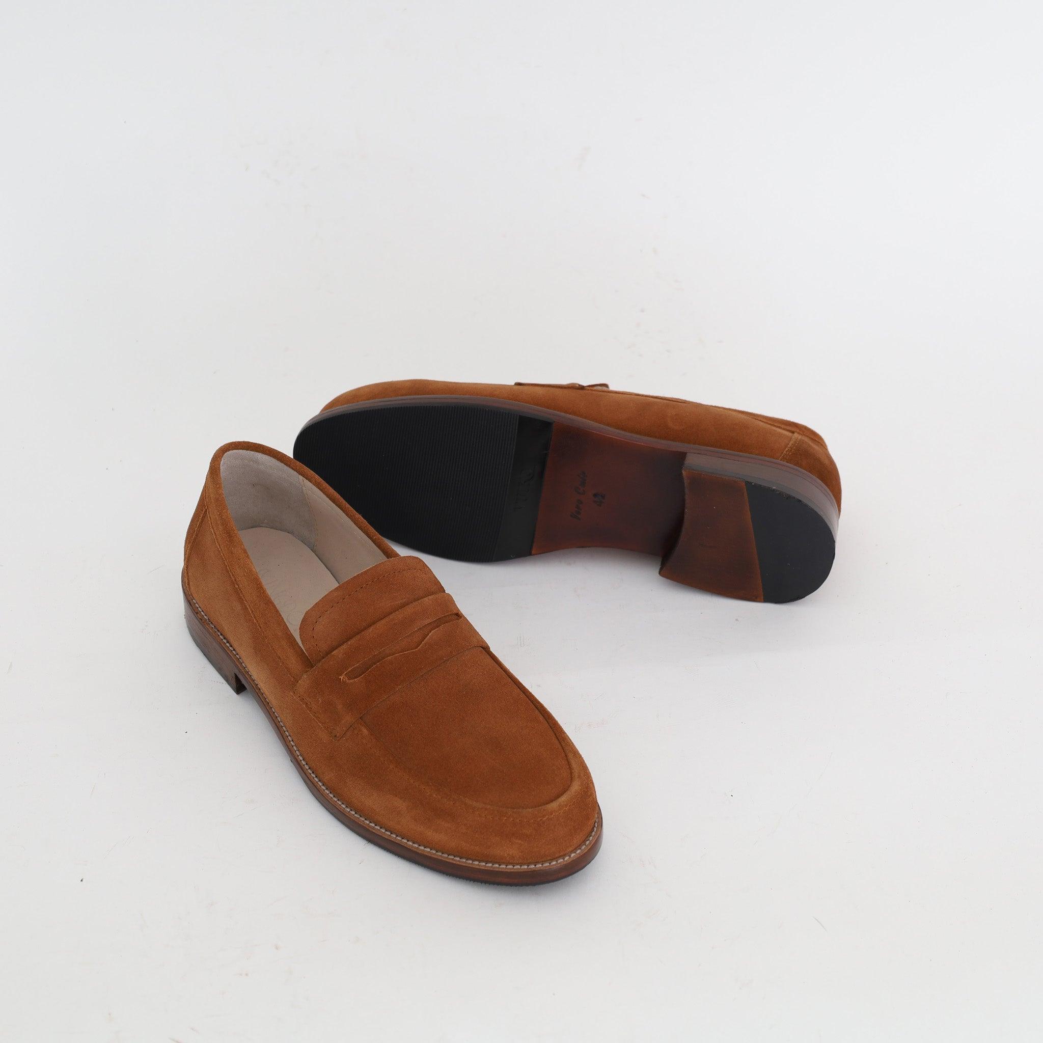 Mocassin Casual En Daim Tabac - Medri