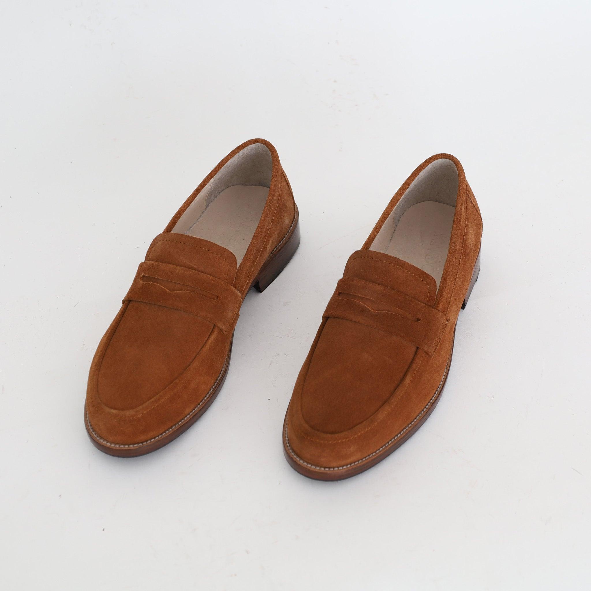 Mocassin Casual En Daim Tabac - Medri