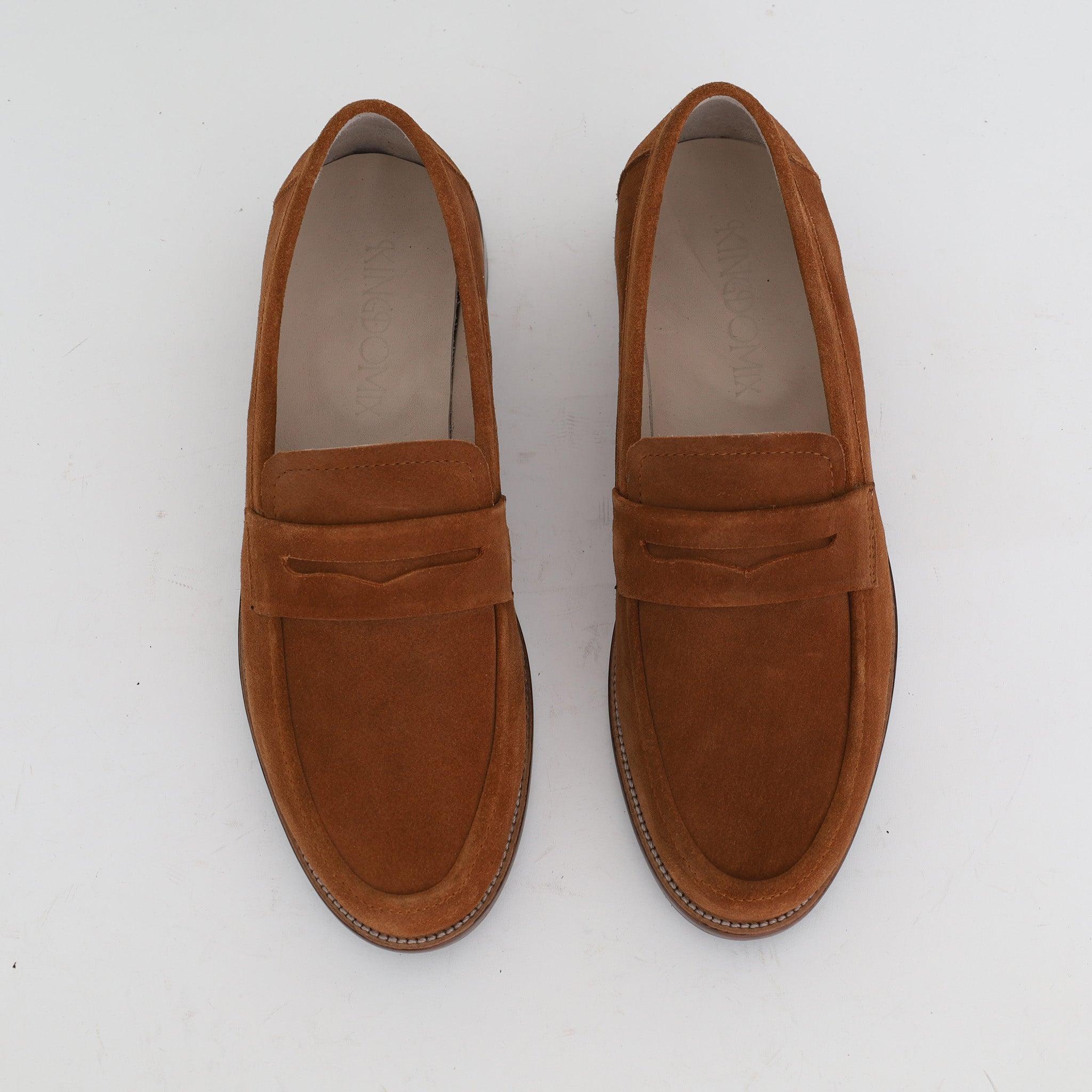 Mocassin Casual En Daim Tabac - Medri