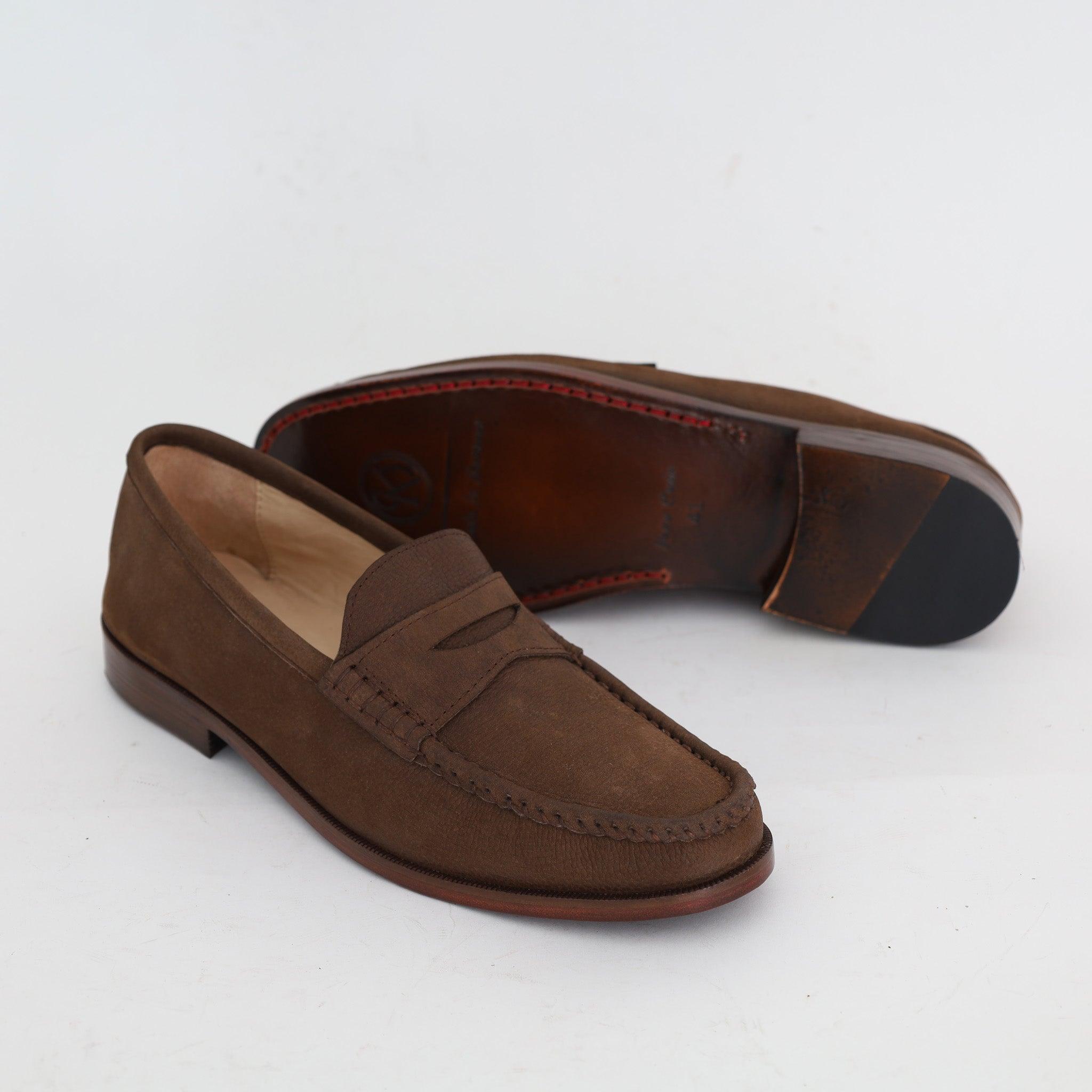 Mocassin Souple en Nubuck Olive - Yeder