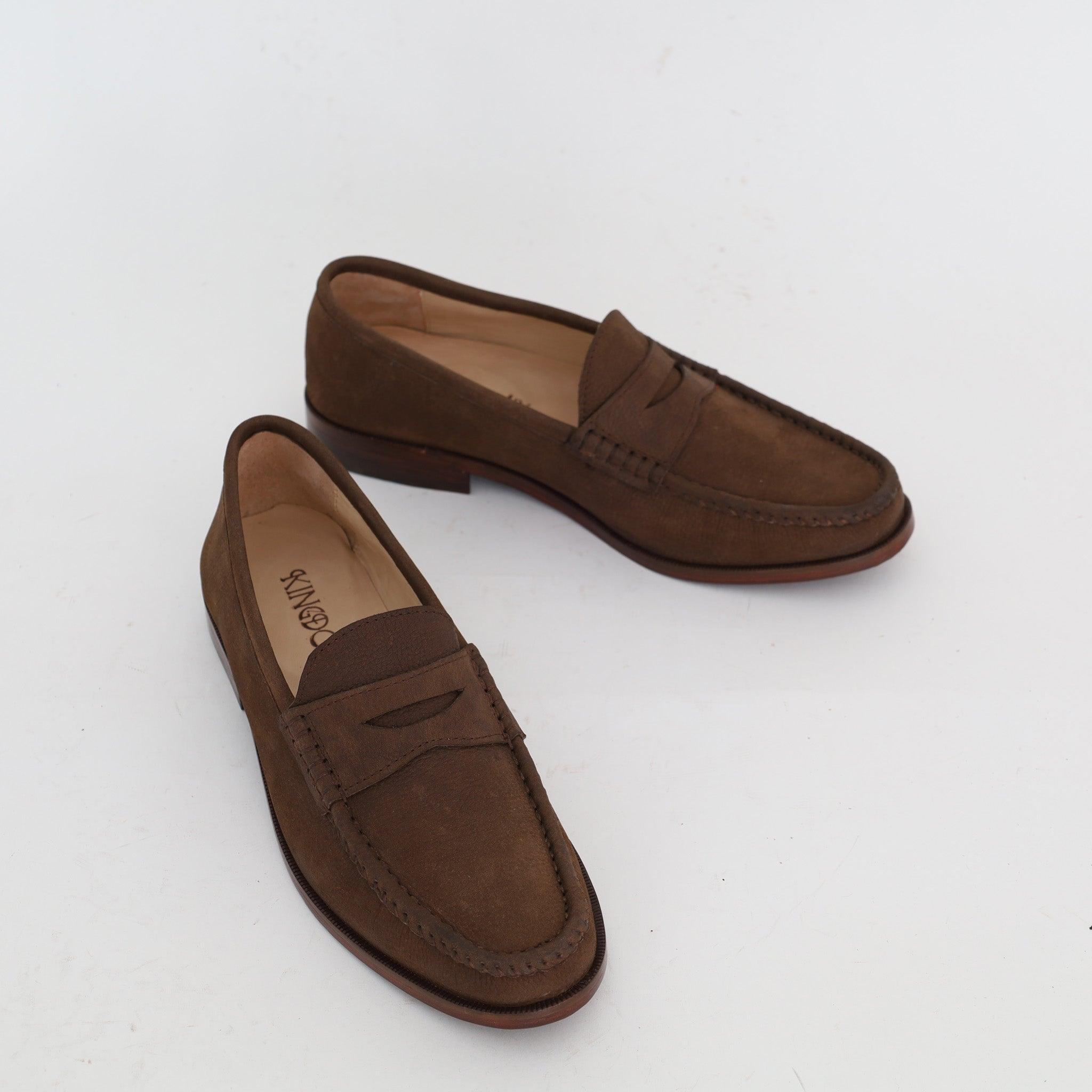 Mocassin Souple en Nubuck Olive - Yeder