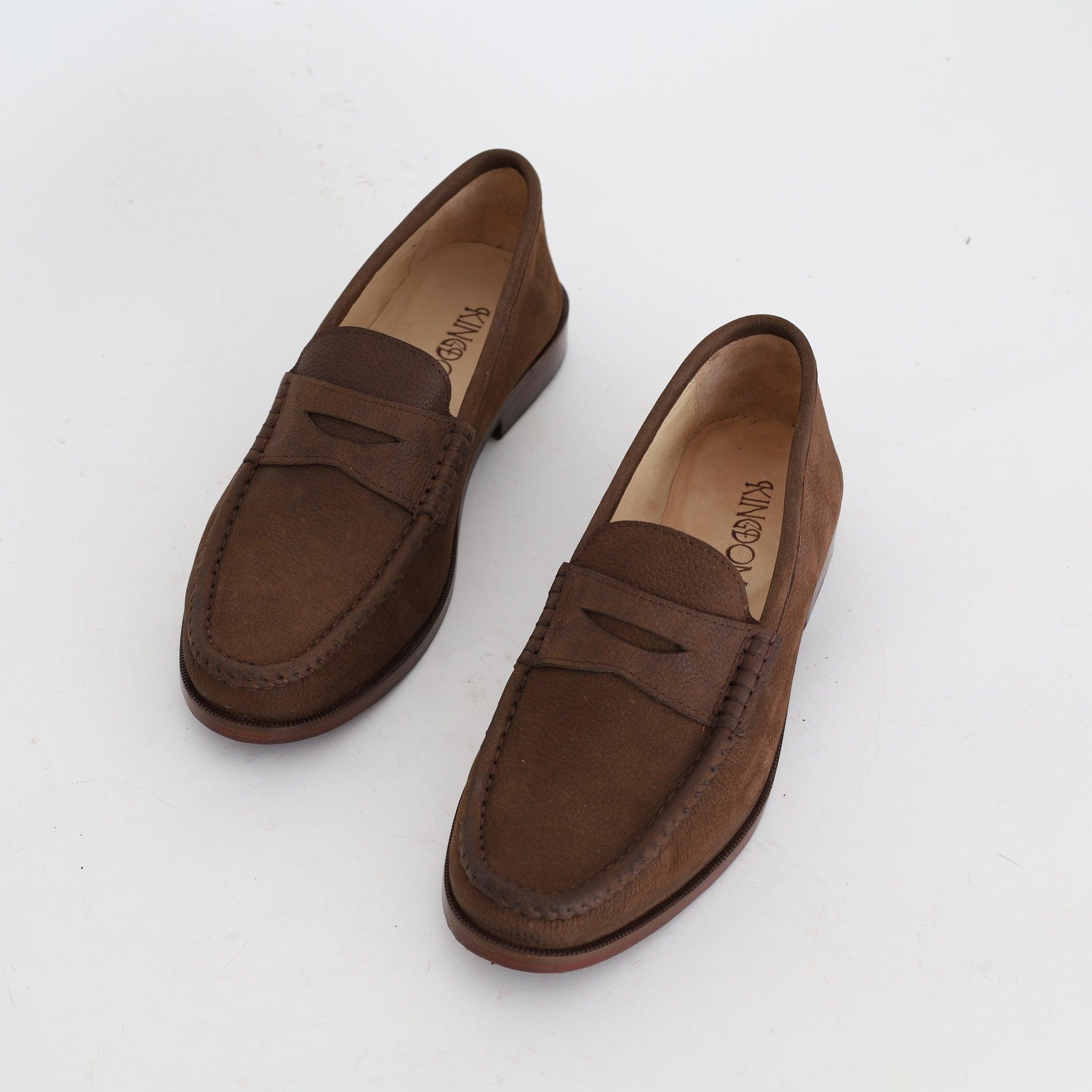 Mocassin Souple en Nubuck Olive - Yeder