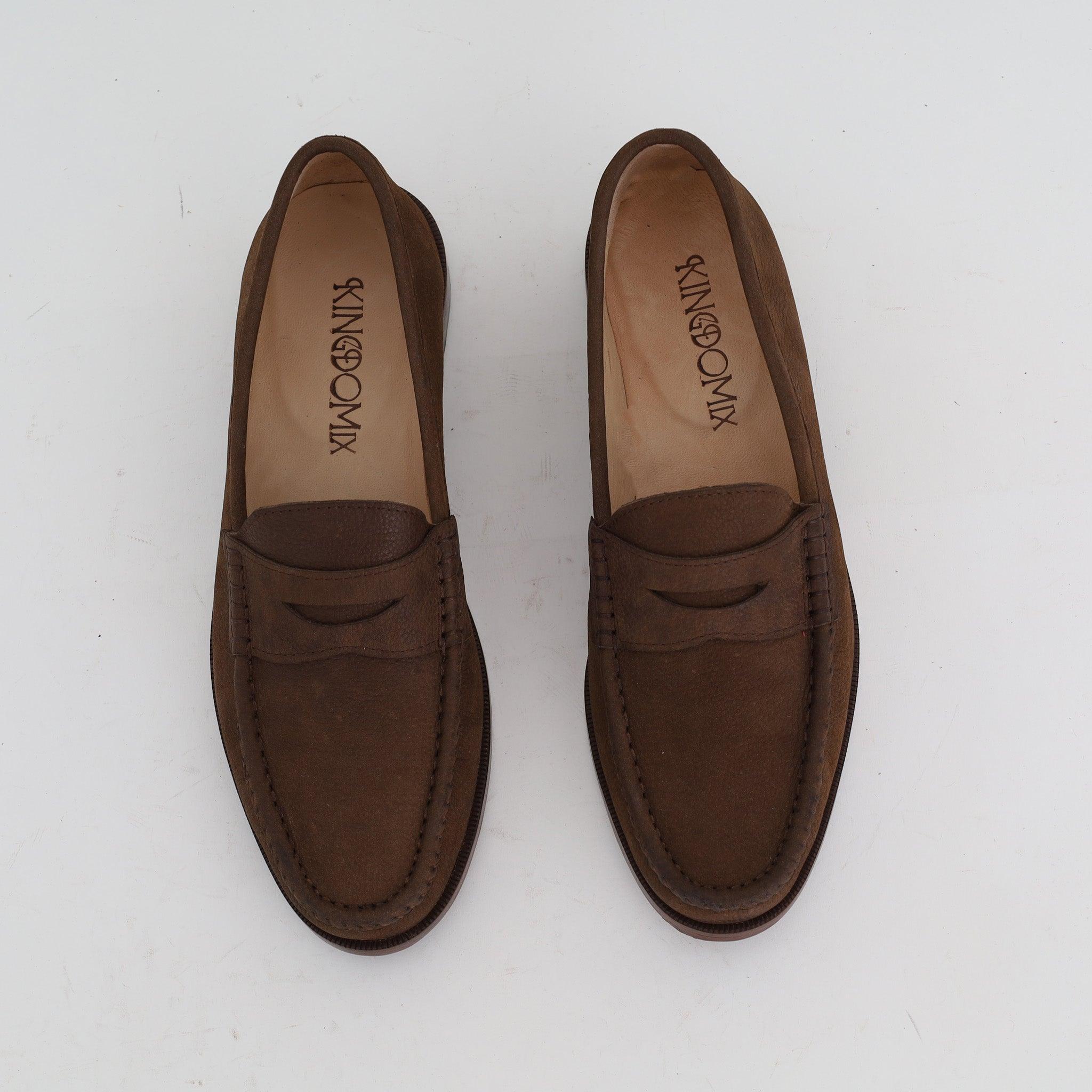 Mocassin Souple en Nubuck Olive - Yeder