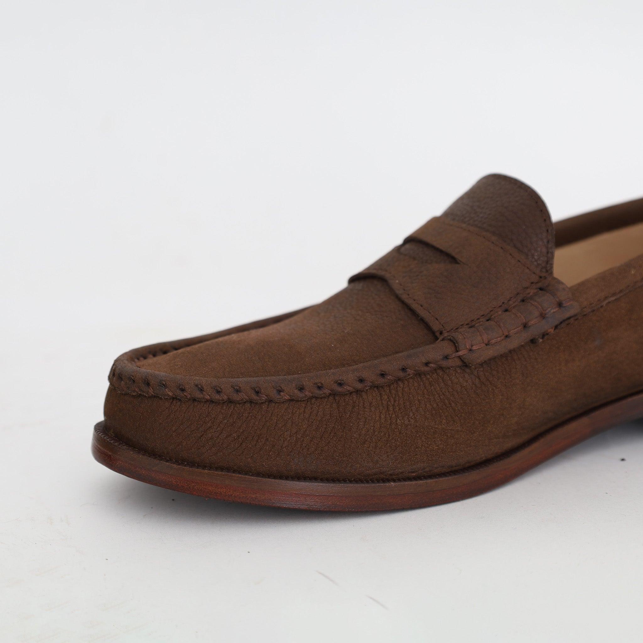 Mocassin Souple en Nubuck Olive - Yeder