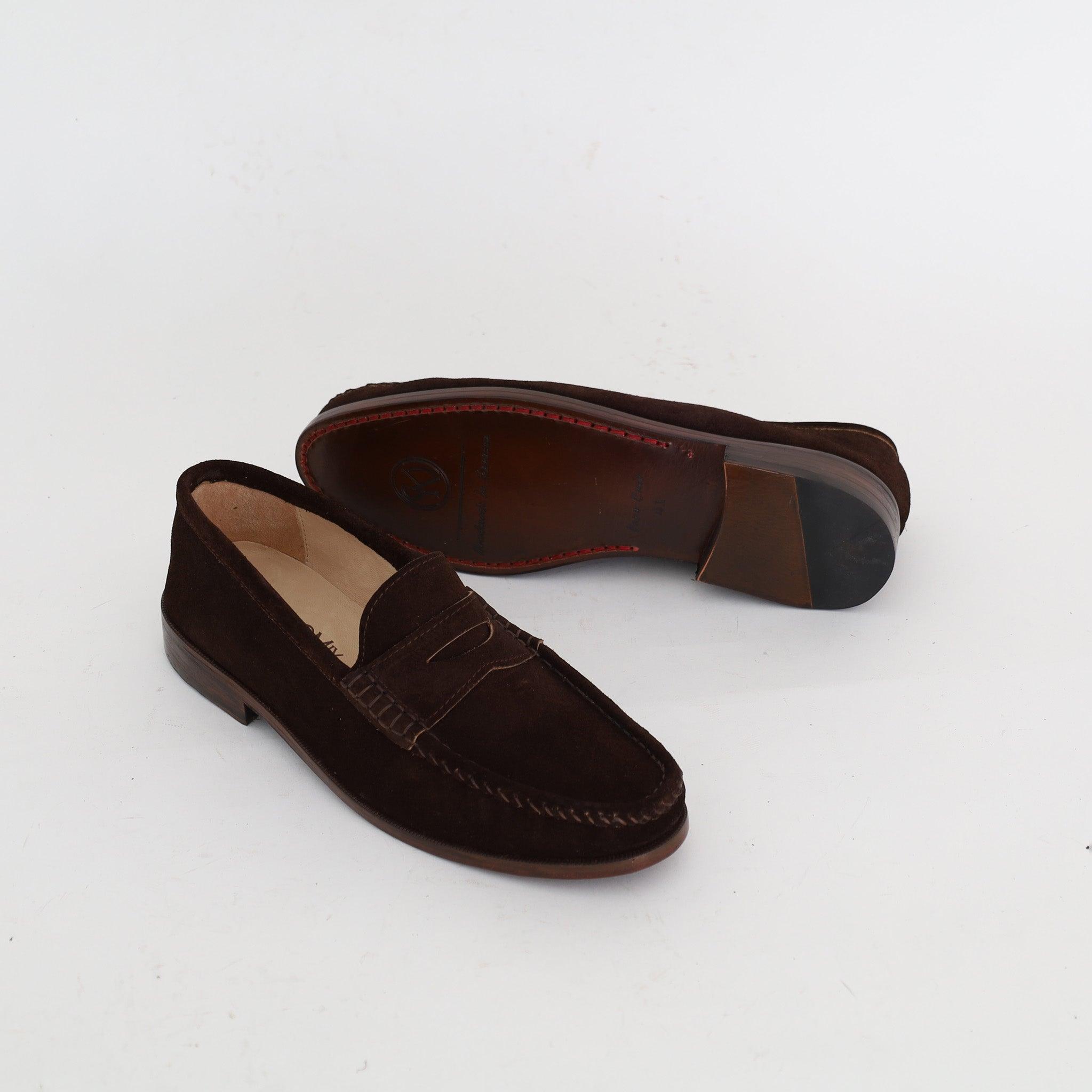 Mocassin Souple en Daim Brun - Yeder