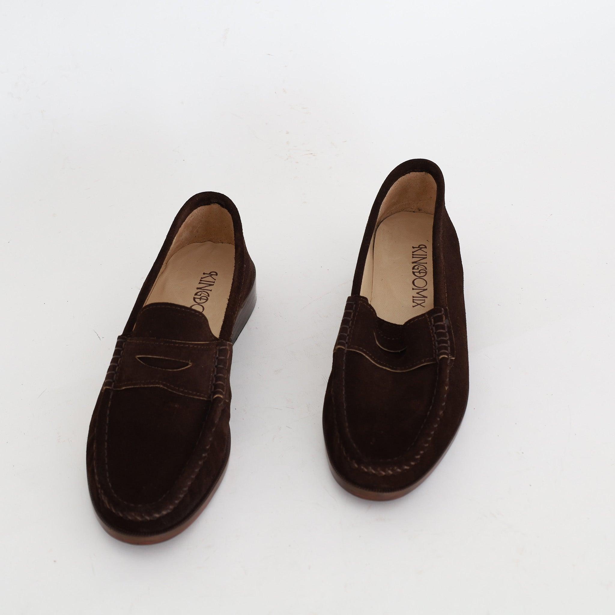 Mocassin Souple en Daim Brun - Yeder