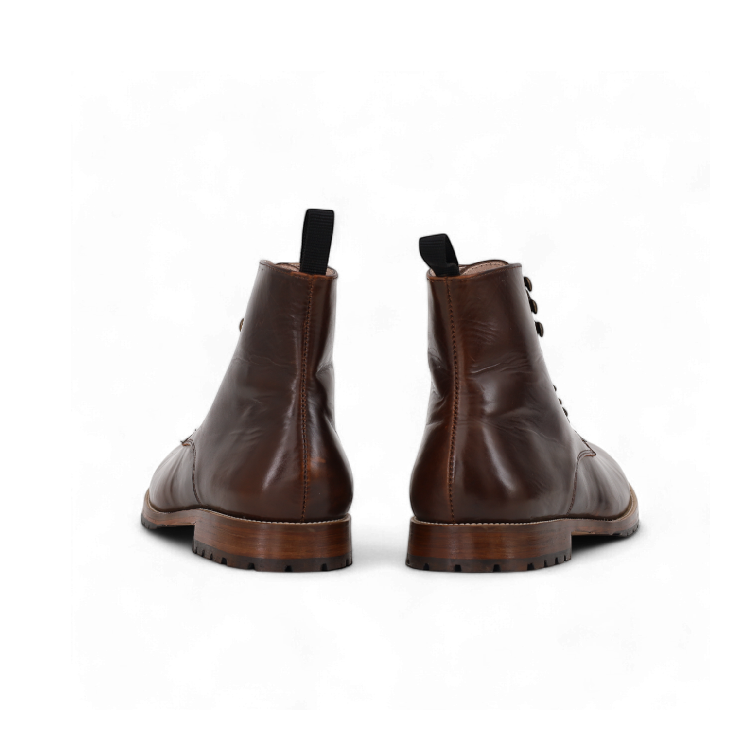 Combat Boots Classique – Cuir Glacé brun - Yanni