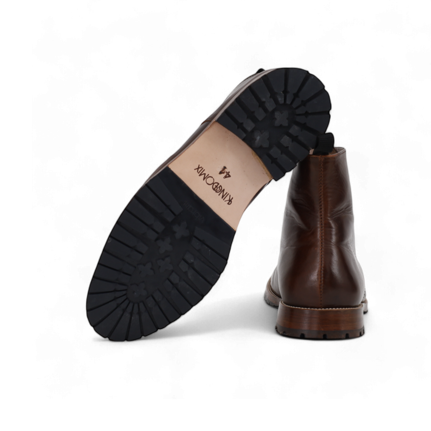 Combat Boots Classique – Cuir Glacé brun - Yanni
