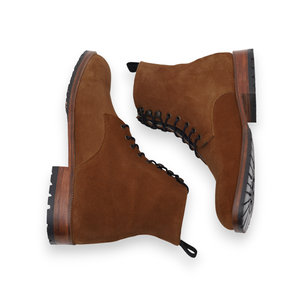 Combat Boots Classique – Veau velours Fauve - Yanni