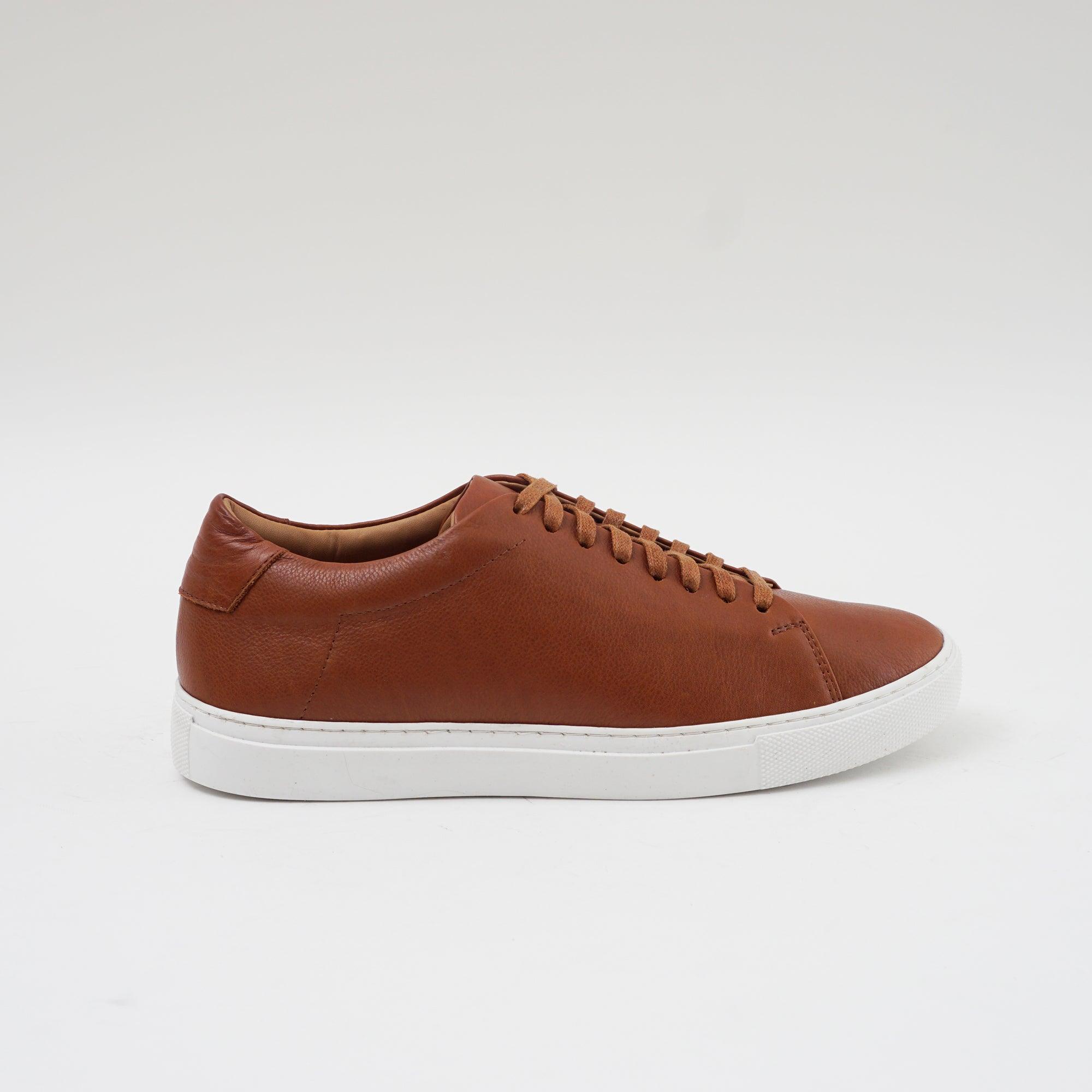The Massela Sneaker - Cuir Grainé Marron