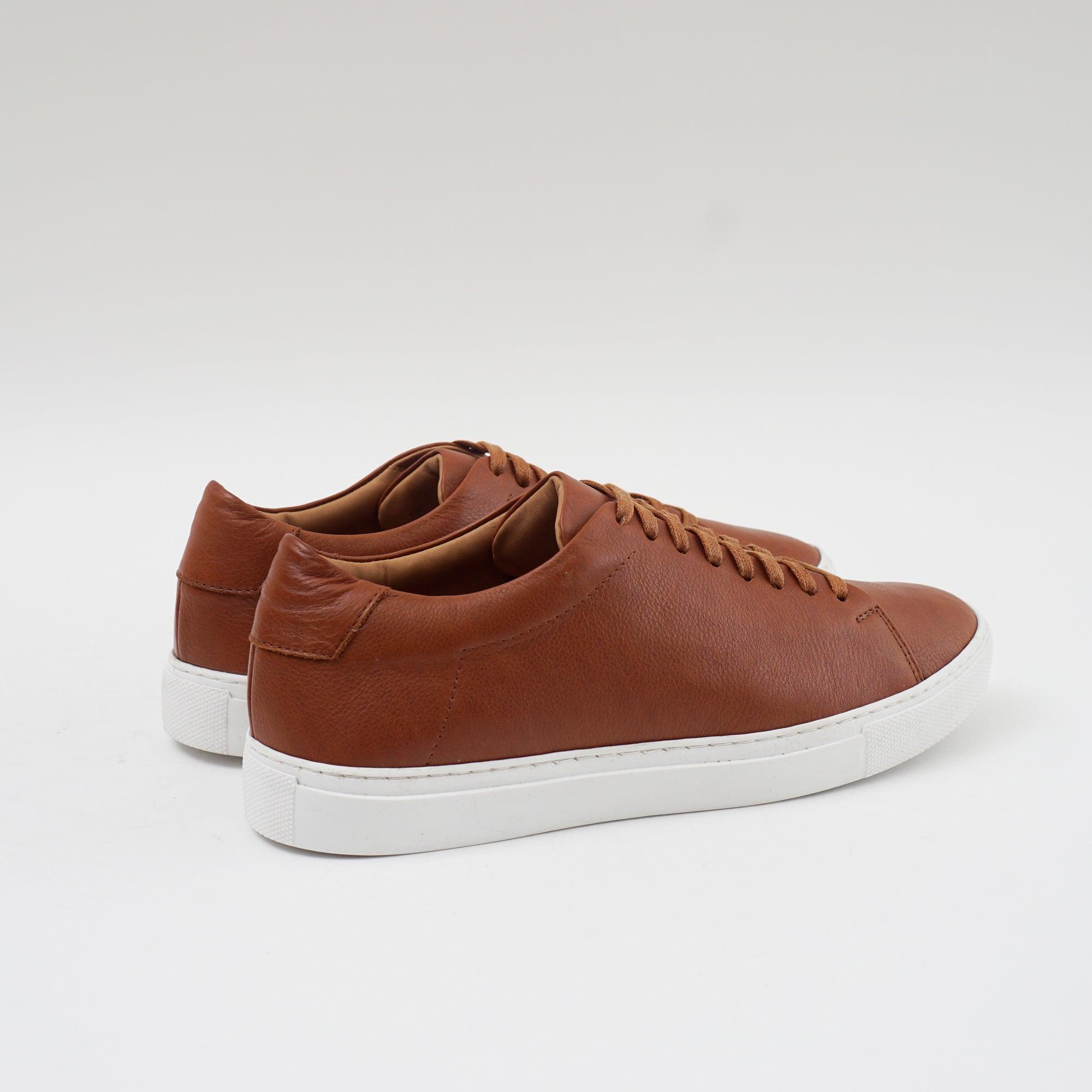 The Massela Sneaker - Cuir Grainé Marron
