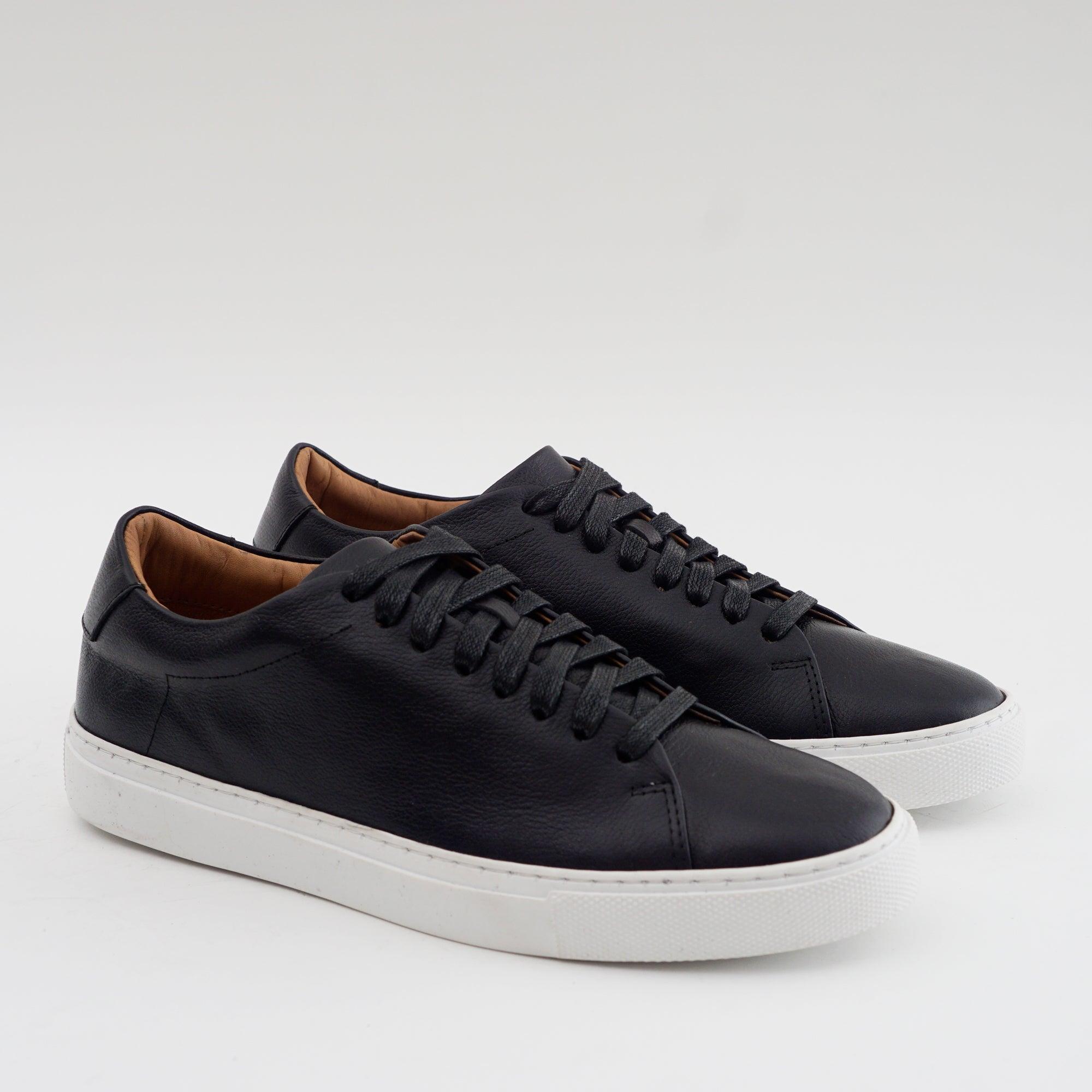 The Massela Sneaker - Cuir Grainé Noir