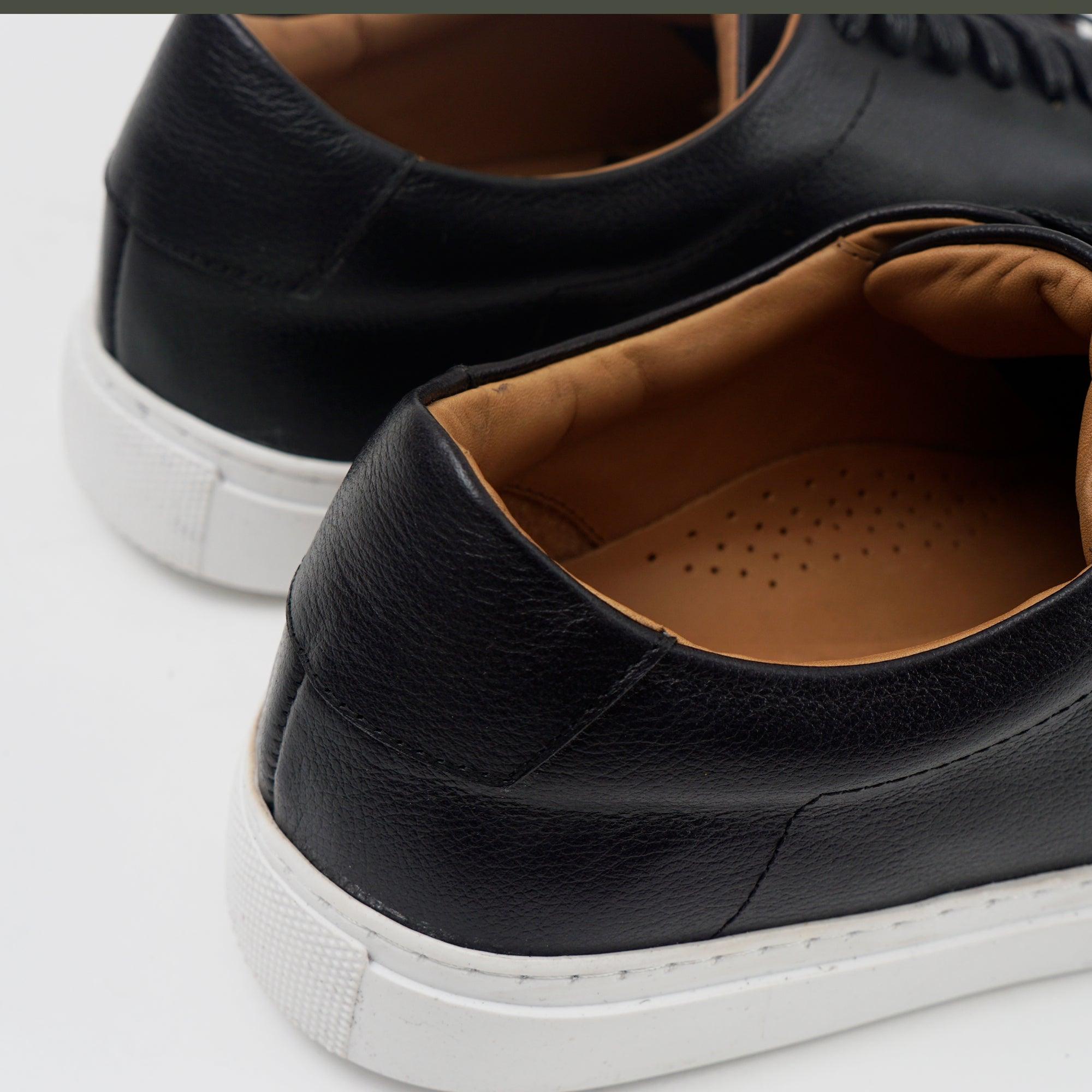 The Massela Sneaker - Cuir Grainé Noir