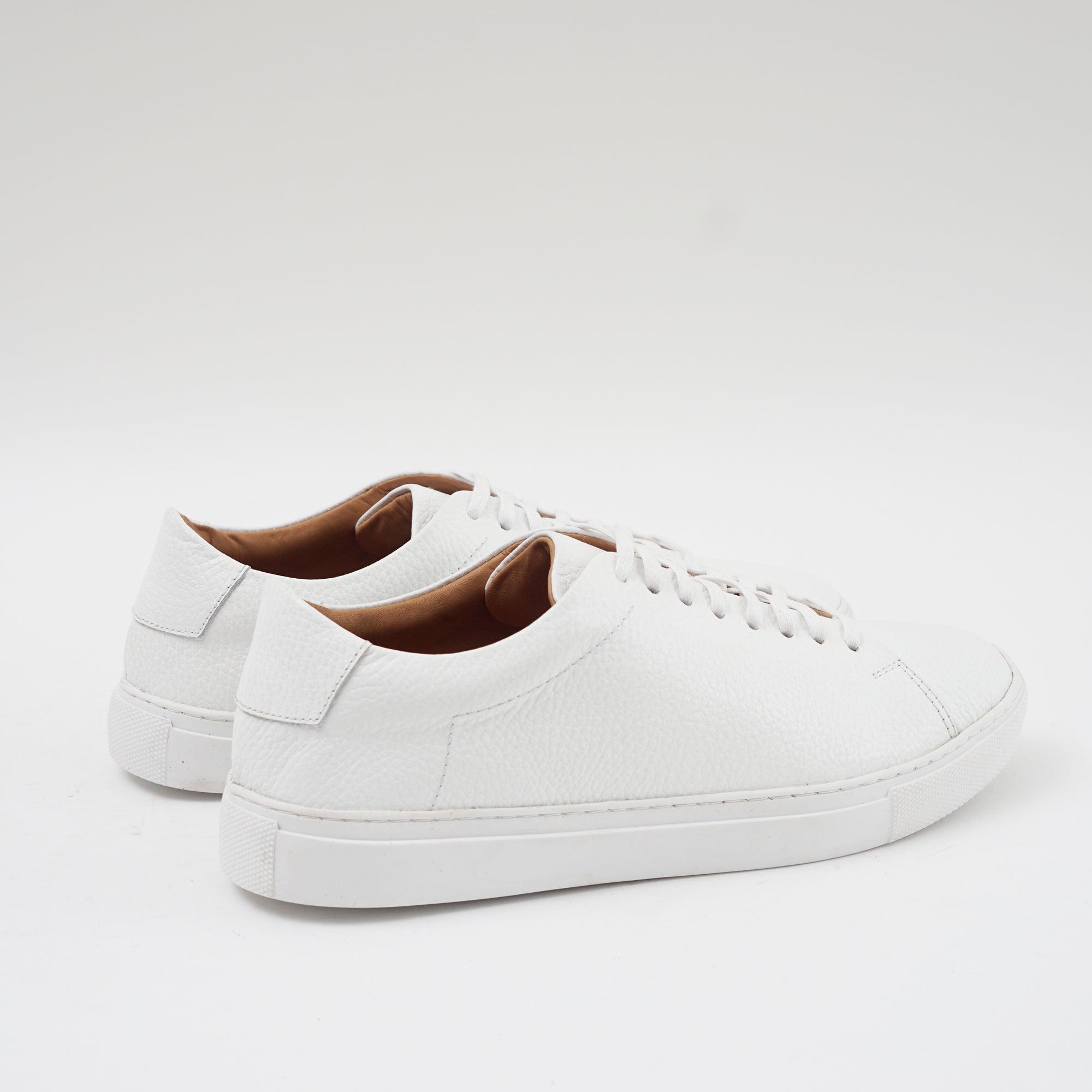 The Massela Sneaker - Cuir Grainé Blanc