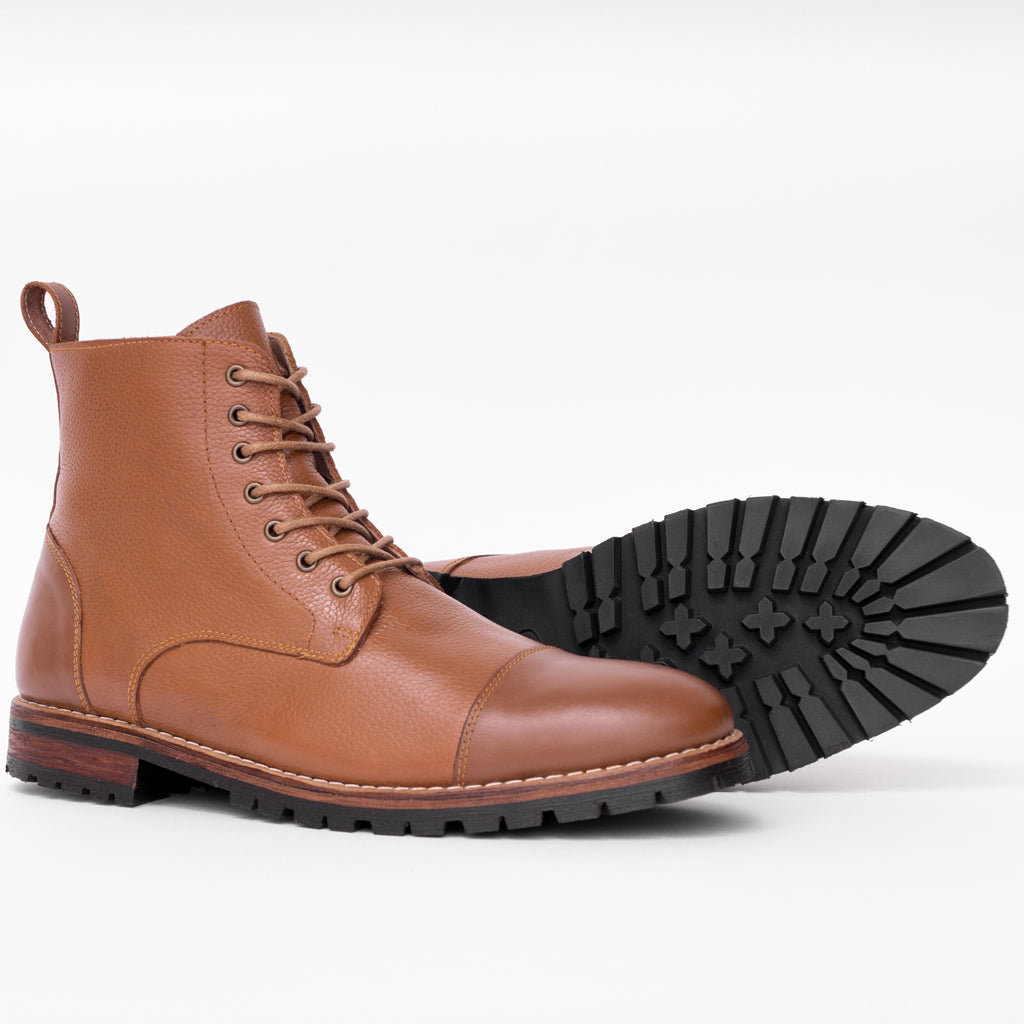 The Yugurten Boot – Cuir Grainé Tabac