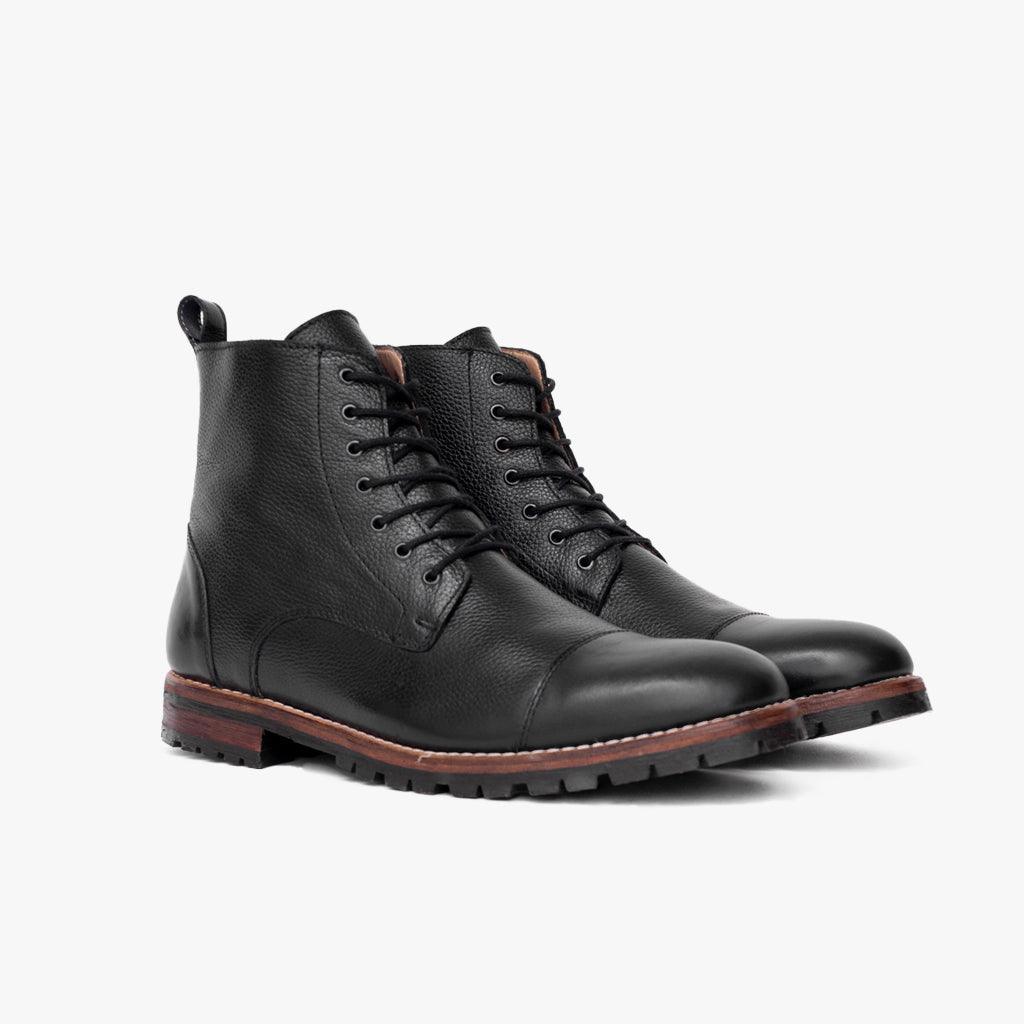 Yugurtenboots-bottines-commando-cuir-noir-homme-maroc-kingdomix