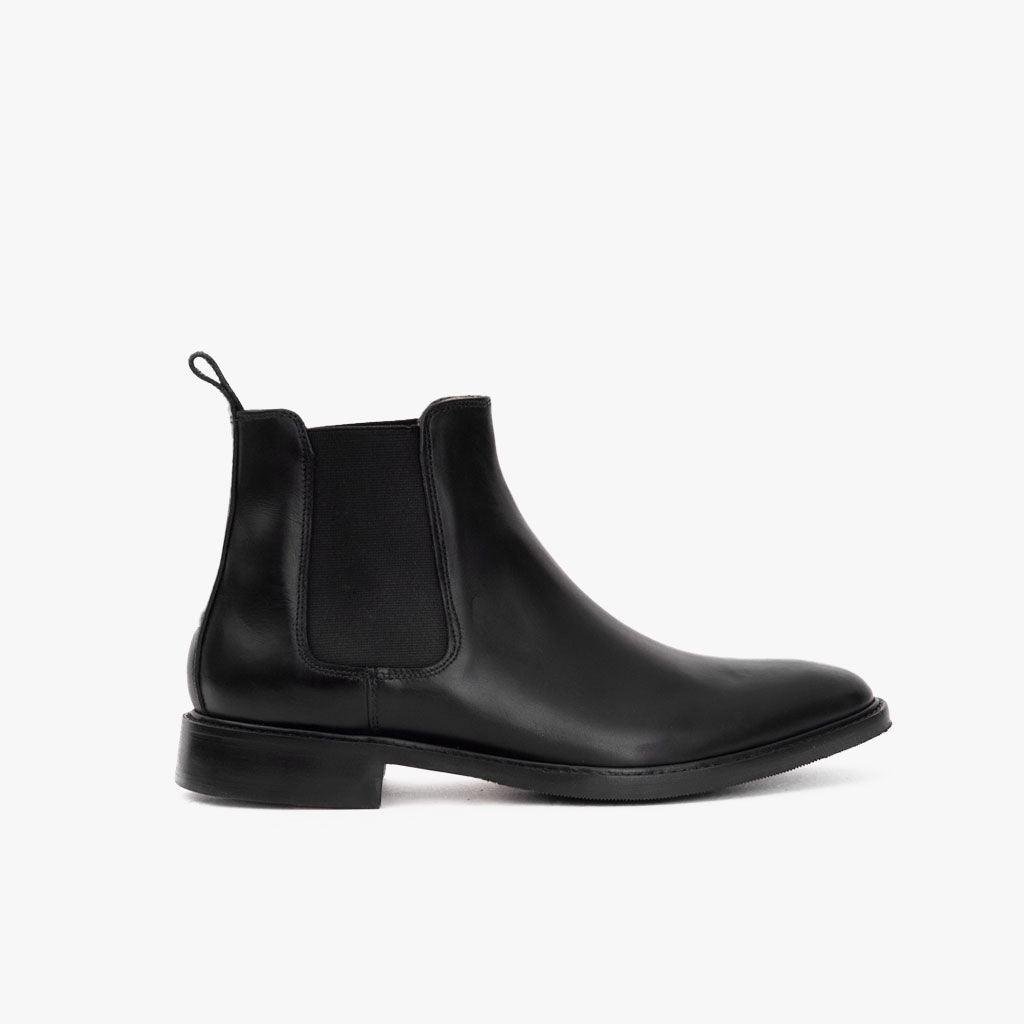 Chelsea Boots Cuir Lisse Noir Fes