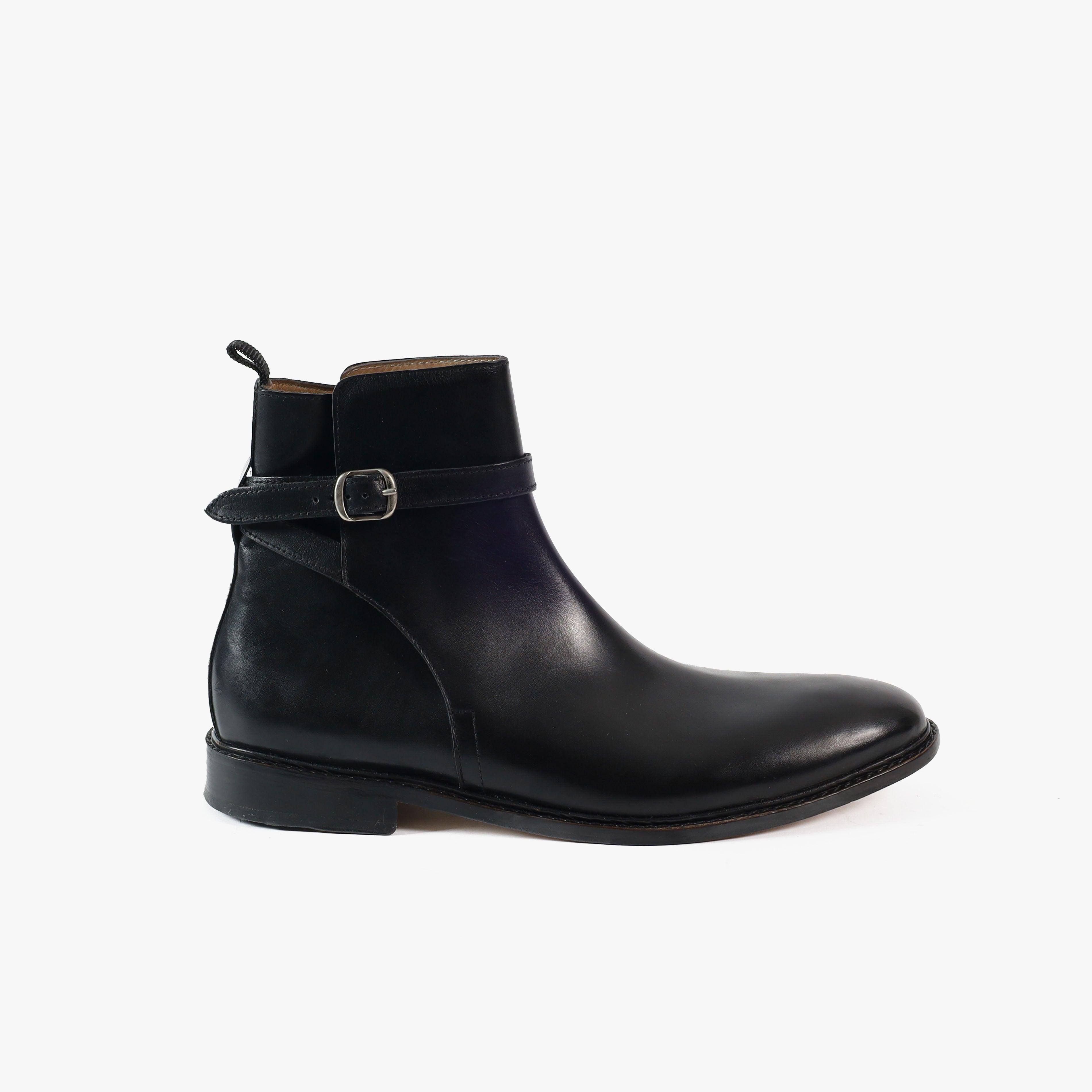Abelius - Chaussures Homme Jodhpur Noir - KINGDOMIX