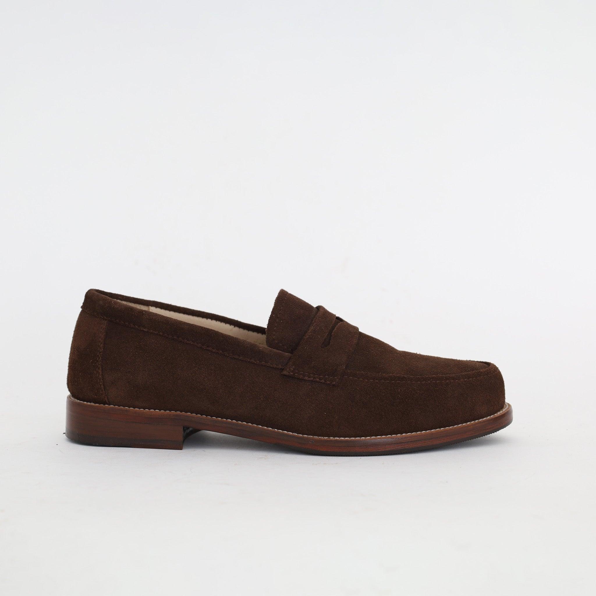 Mocassin Casual En Daim Brun - Medri