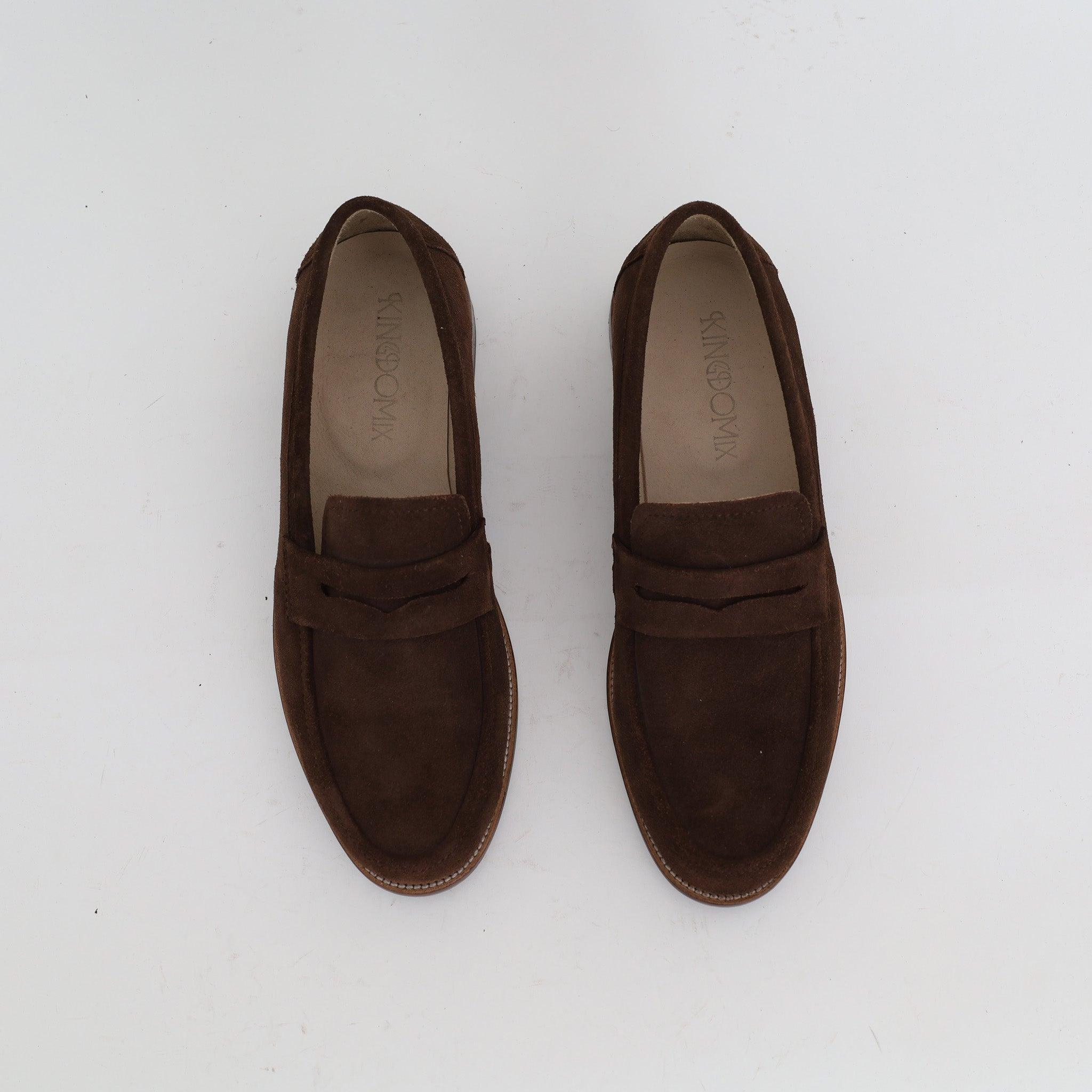 Mocassin Casual En Daim Brun - Medri