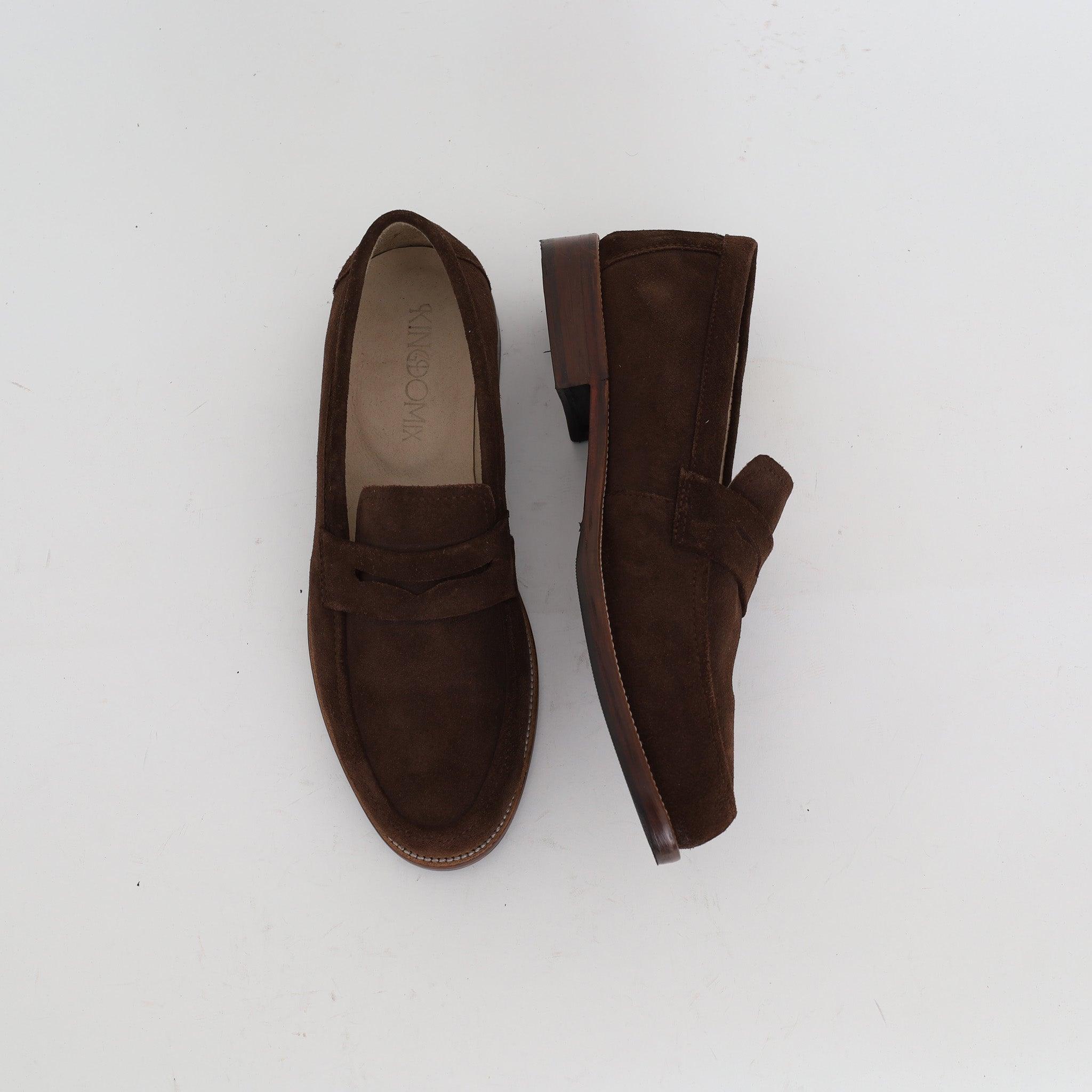 Mocassin Casual En Daim Brun - Medri