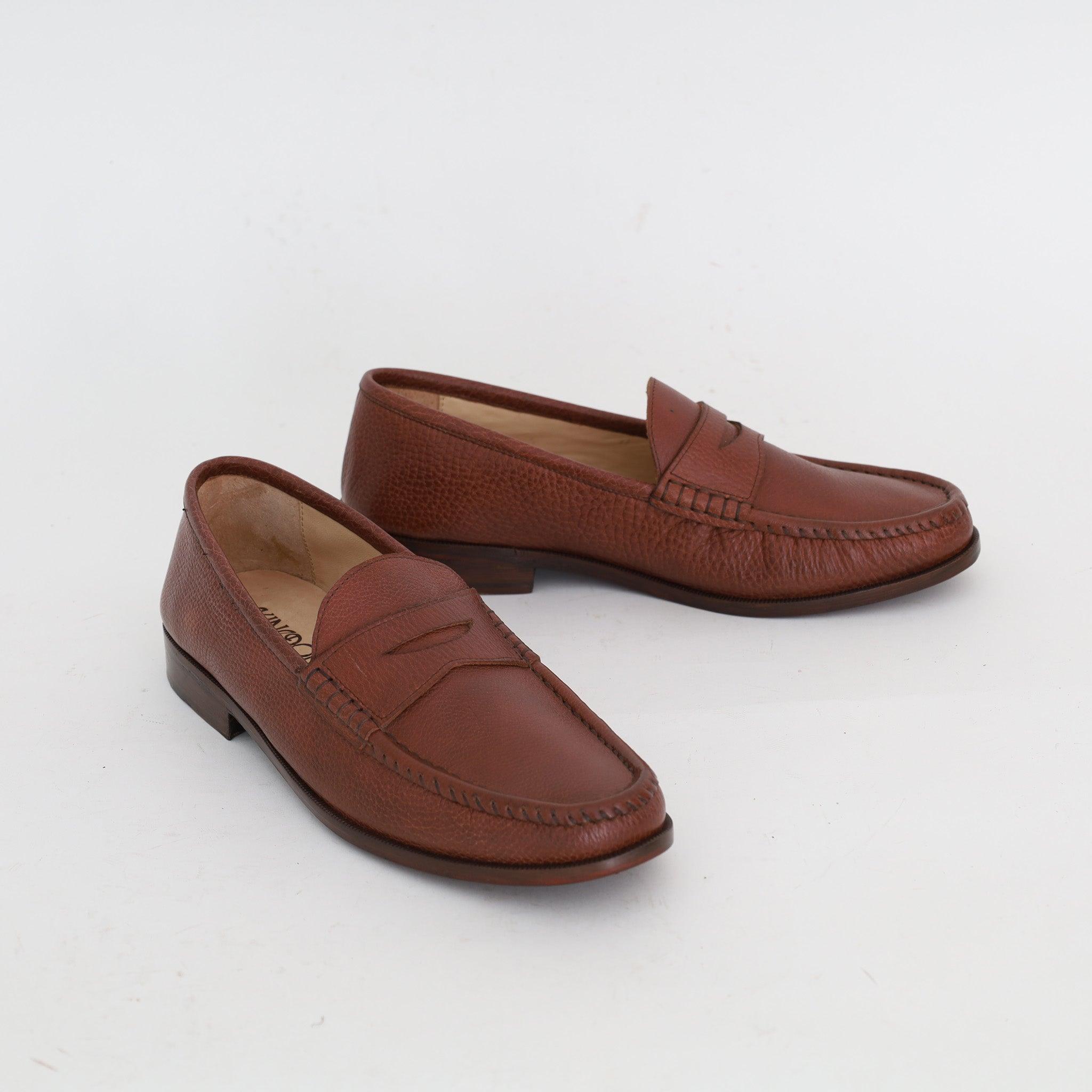 Mocassin Souple en Cuir Havane - Yeder