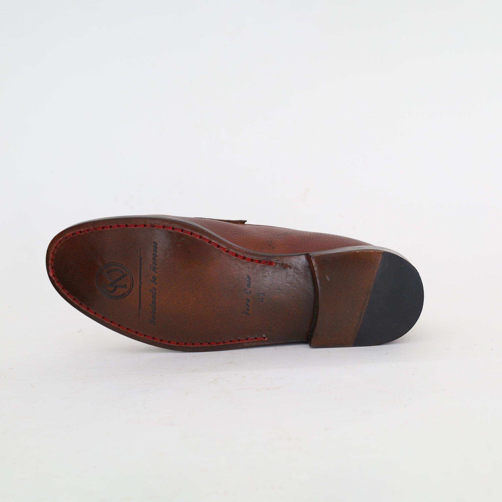 Mocassin Souple en Cuir Havane - Yeder