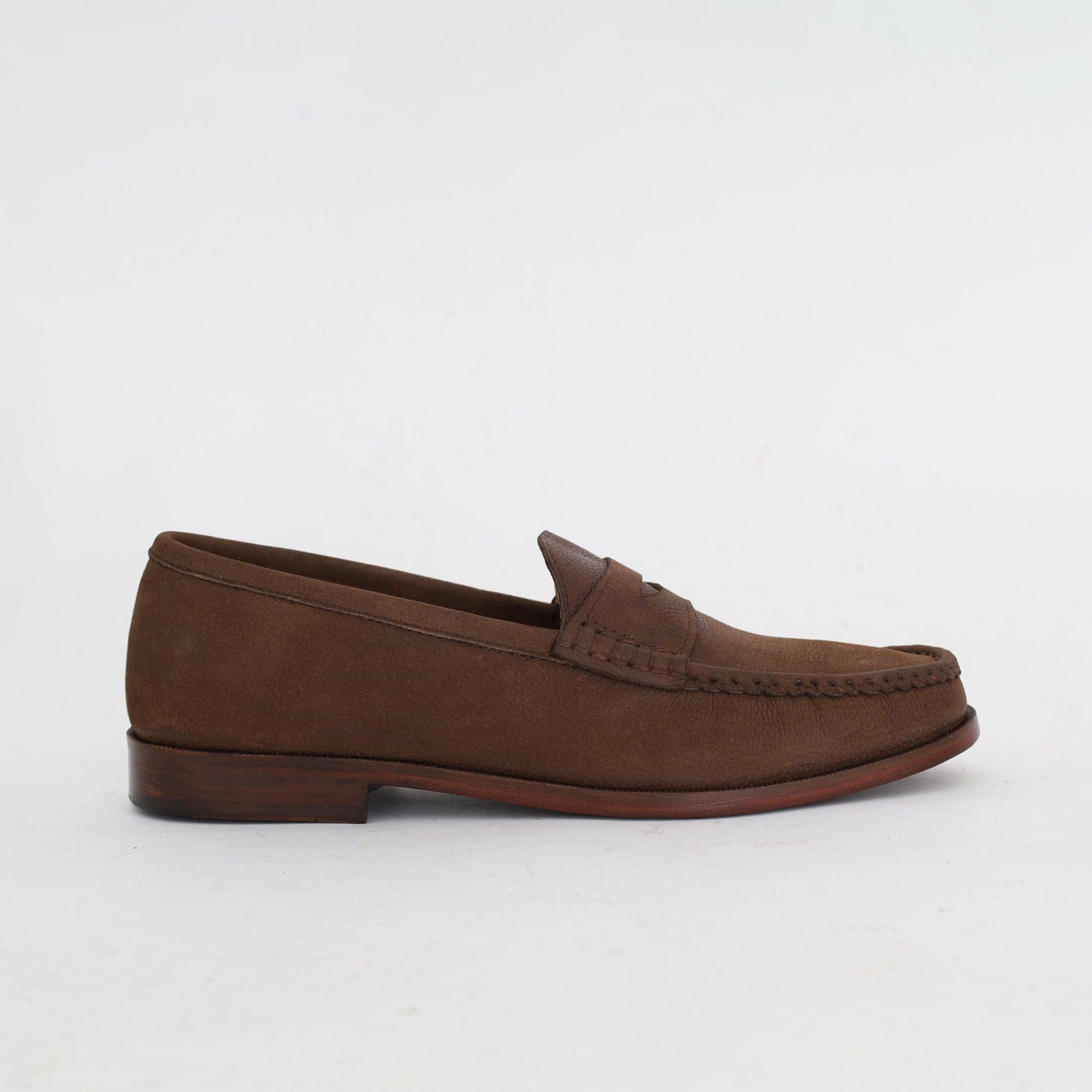 Mocassin Souple en Nubuck Olive - Yeder
