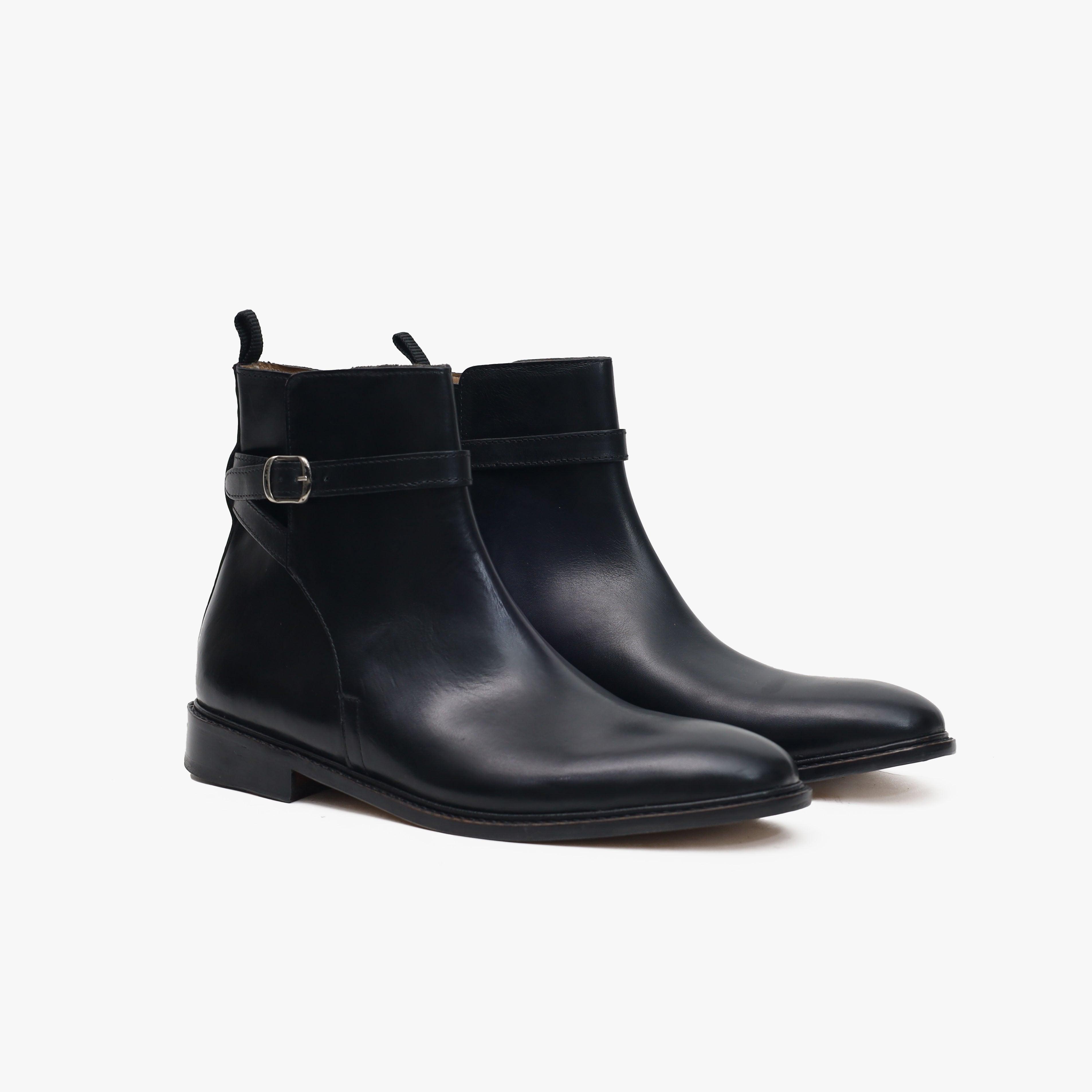 Abelius - Chaussures Homme Jodhpur Noir - KINGDOMIX